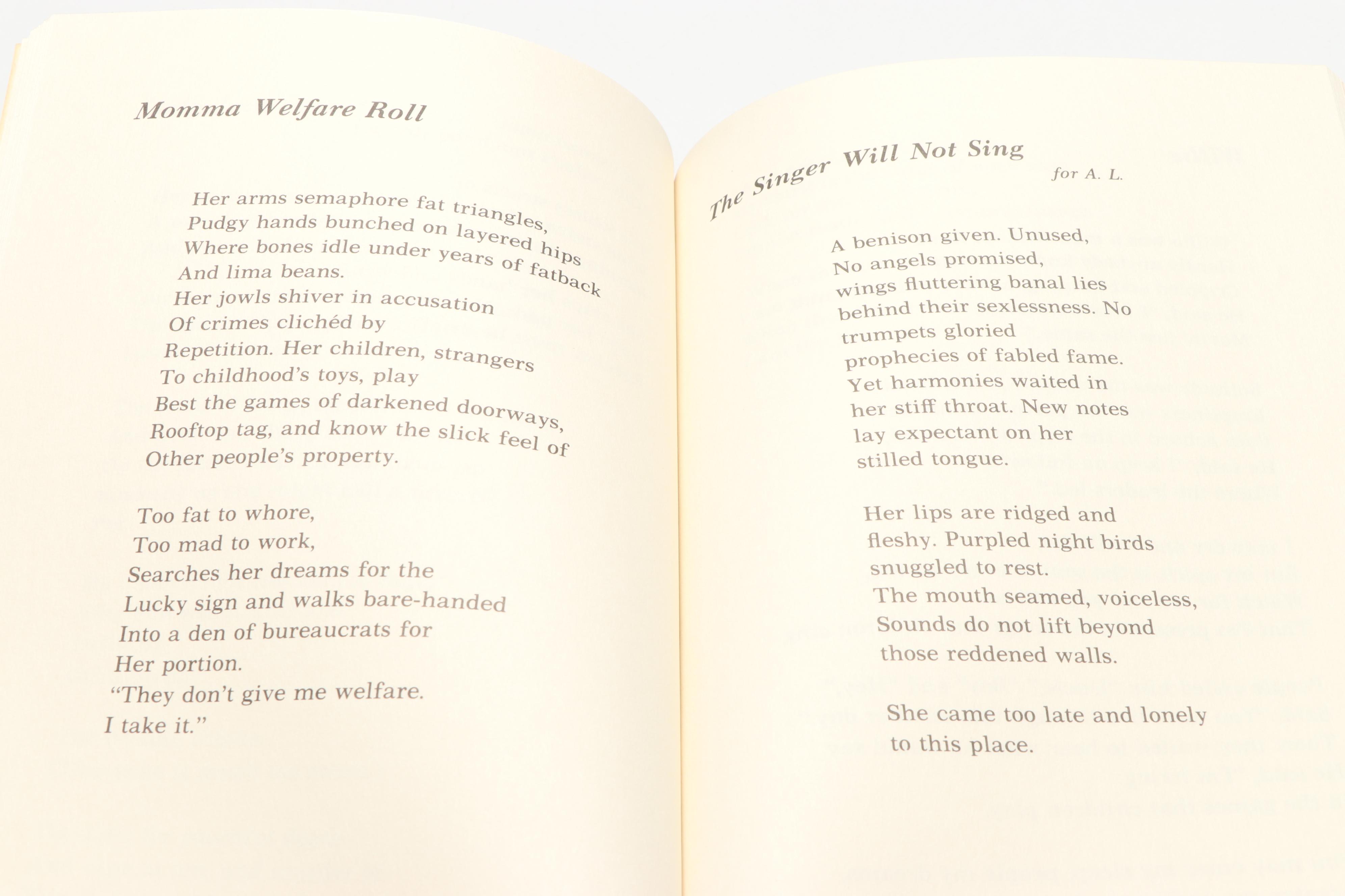Early Printing "And Still I Rise" by Maya Angelou, 1978