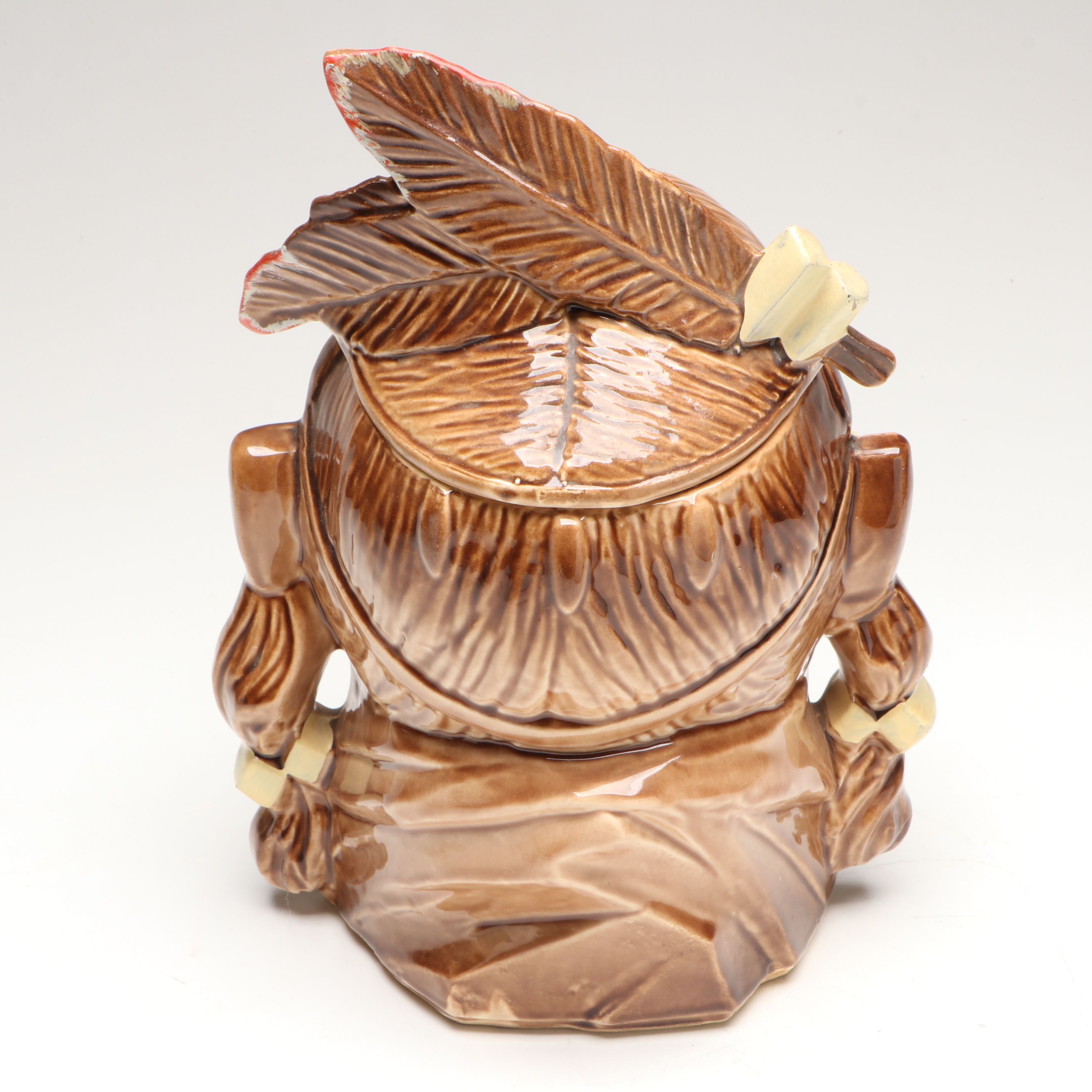 McCoy "Pontiac" Native American Bust and Ceramic Teepee Cookie Jars