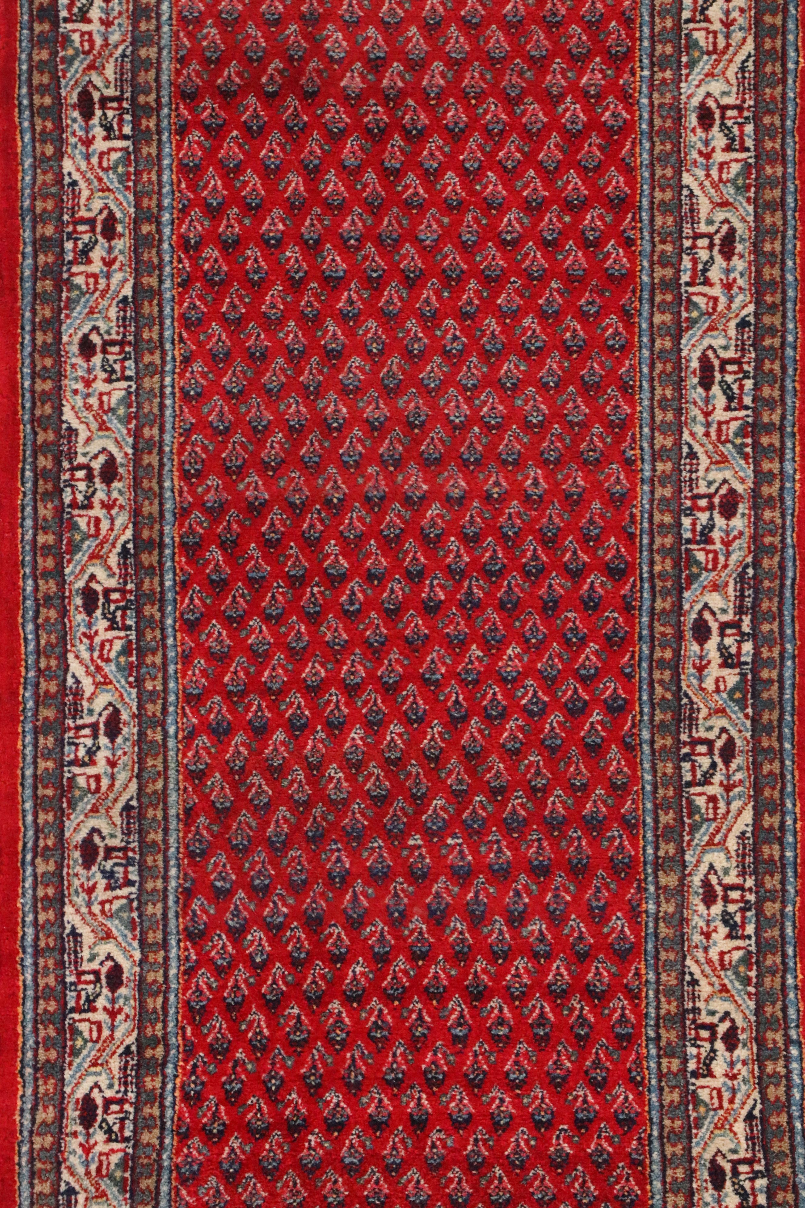 2'9 x 12'9 Hand-Knotted Persian Seraband Carpet Runner