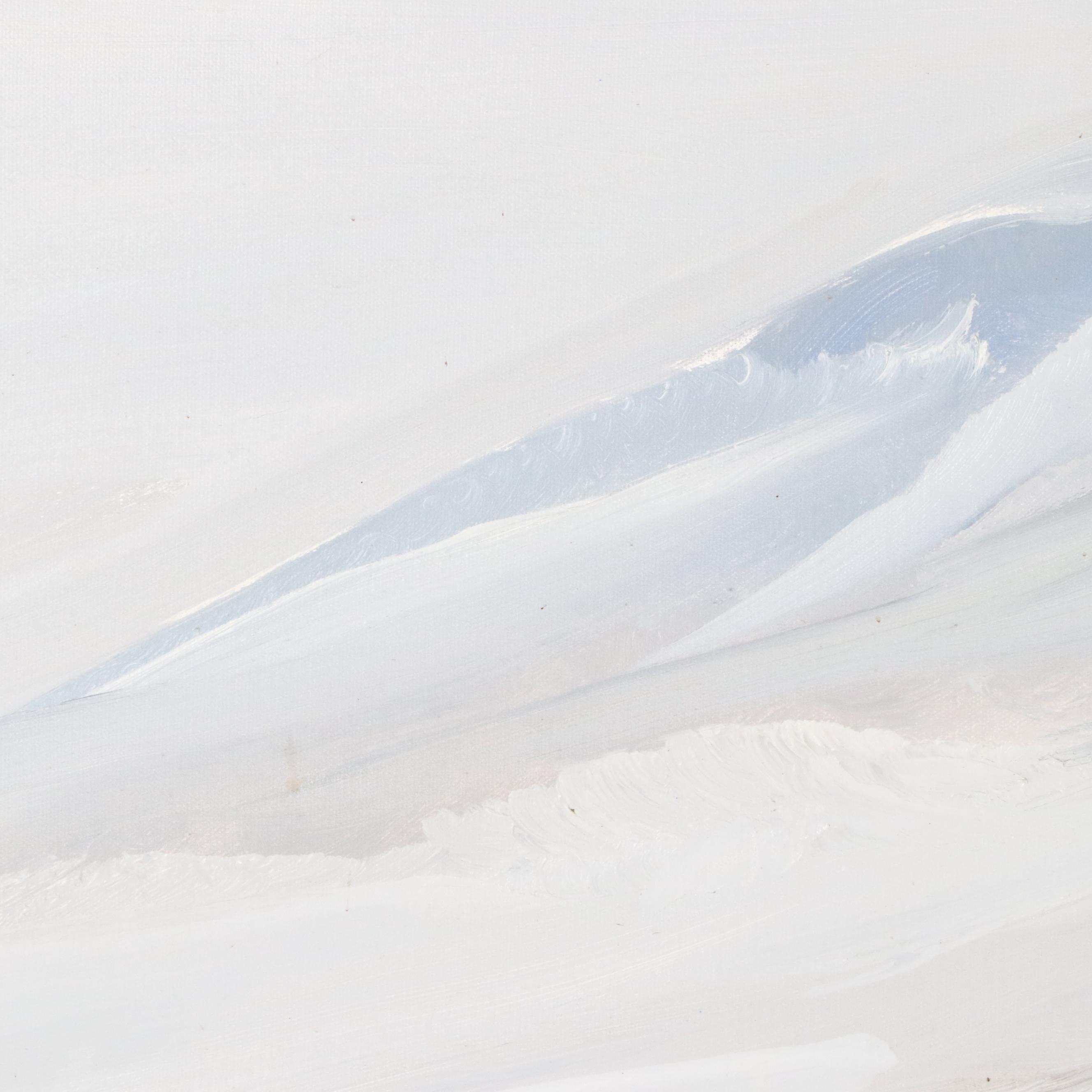 Goddard Abstract Floral Oil Painting, Late 20th or 21st Century