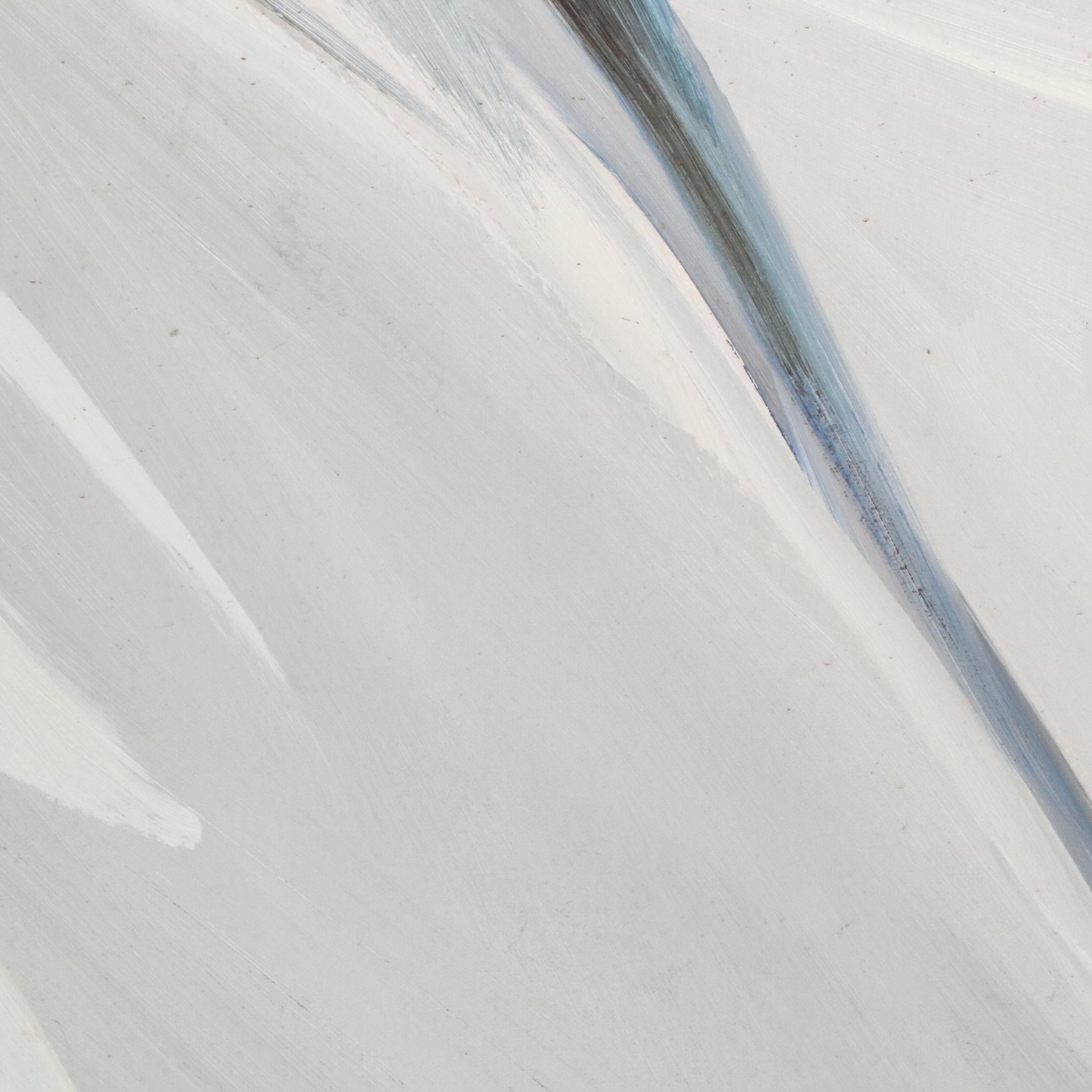 Goddard Abstract Floral Oil Painting, Late 20th or 21st Century