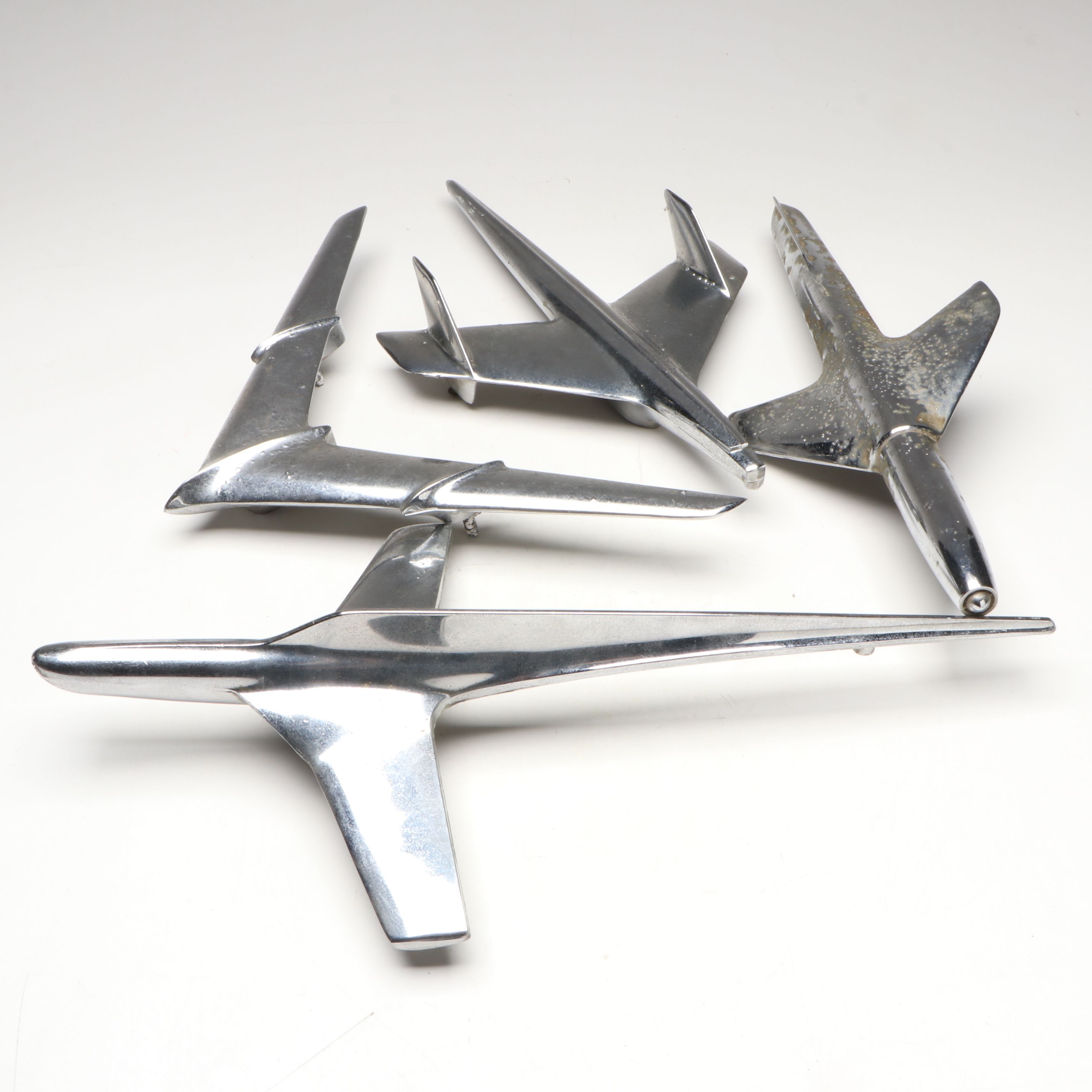 Chevrolet, Ford and Other Metal Hood Ornaments, 1950s