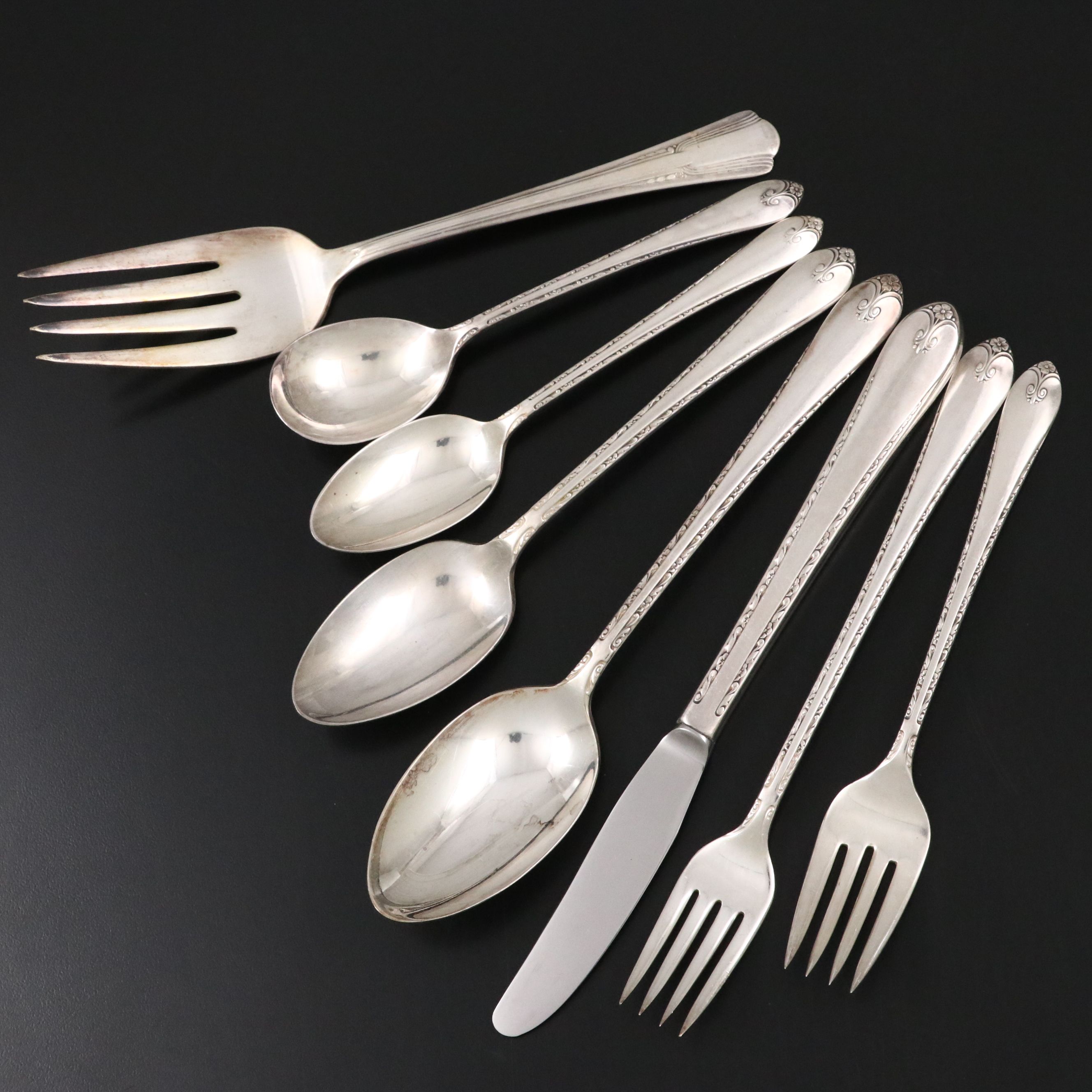 International "Exquisite" Silver Plate Flatware