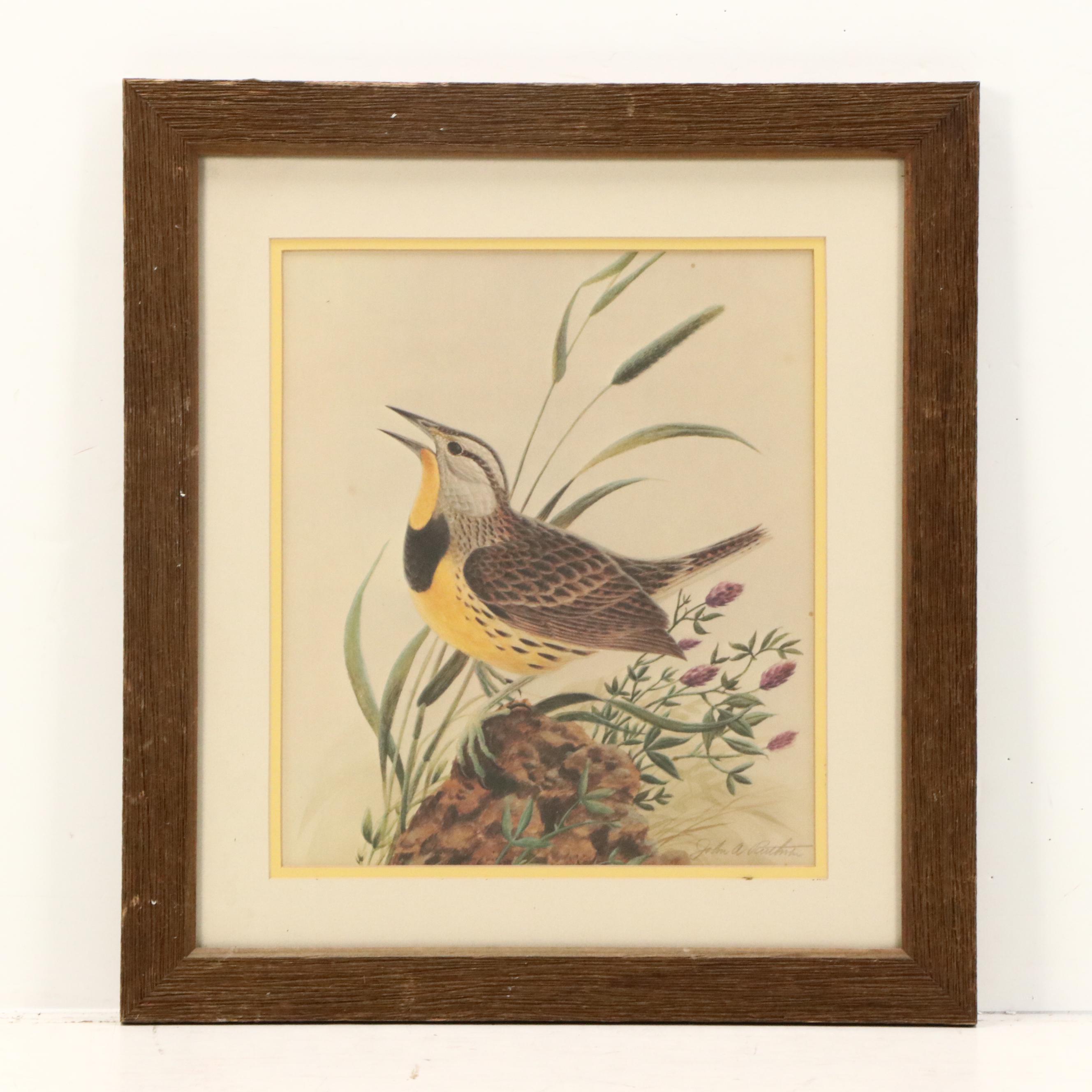Trio of John Ruthven Bird Offset Lithographs, 20th Century