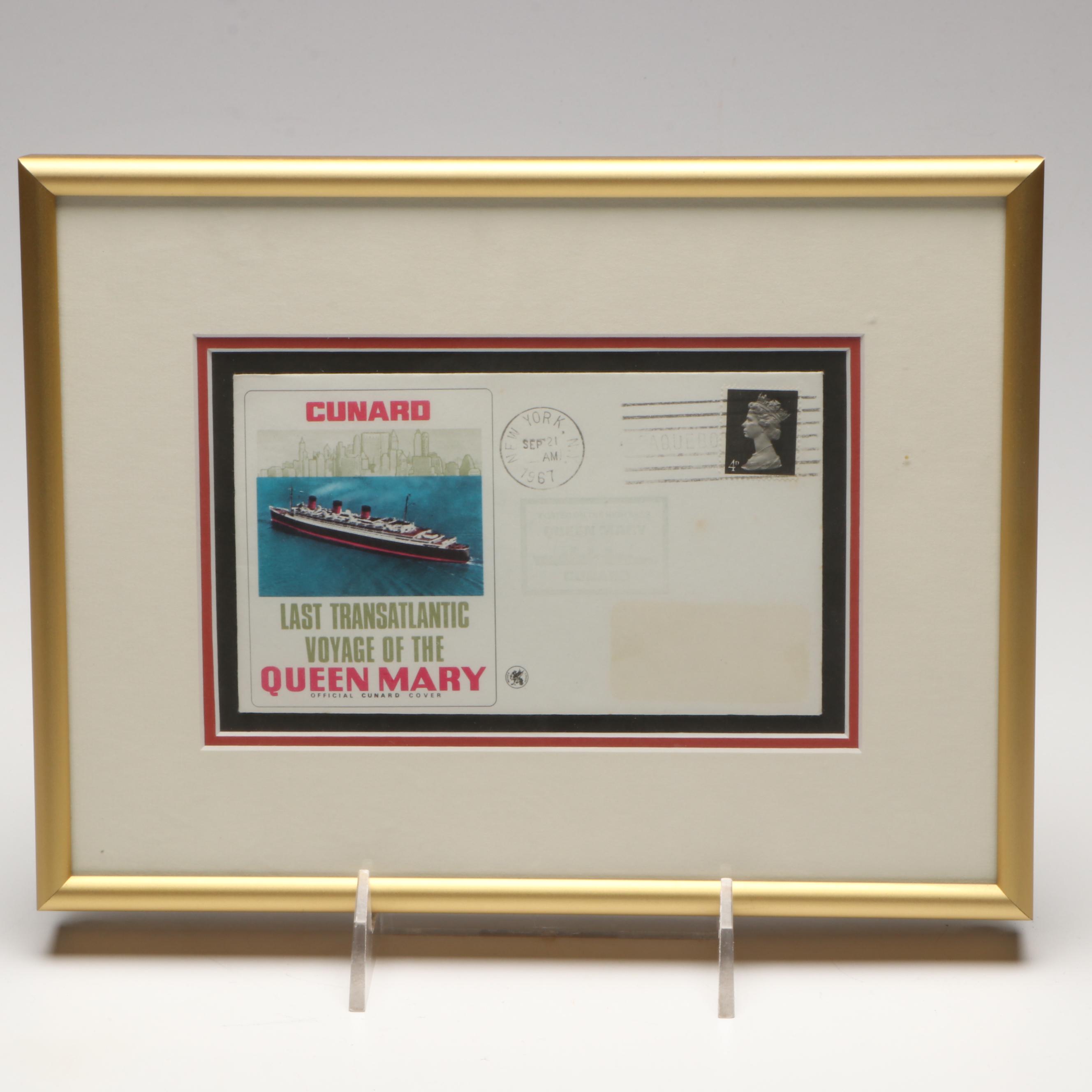 RMS Queen Mary Medals, Postal Covers and Captain Shoulder Boards