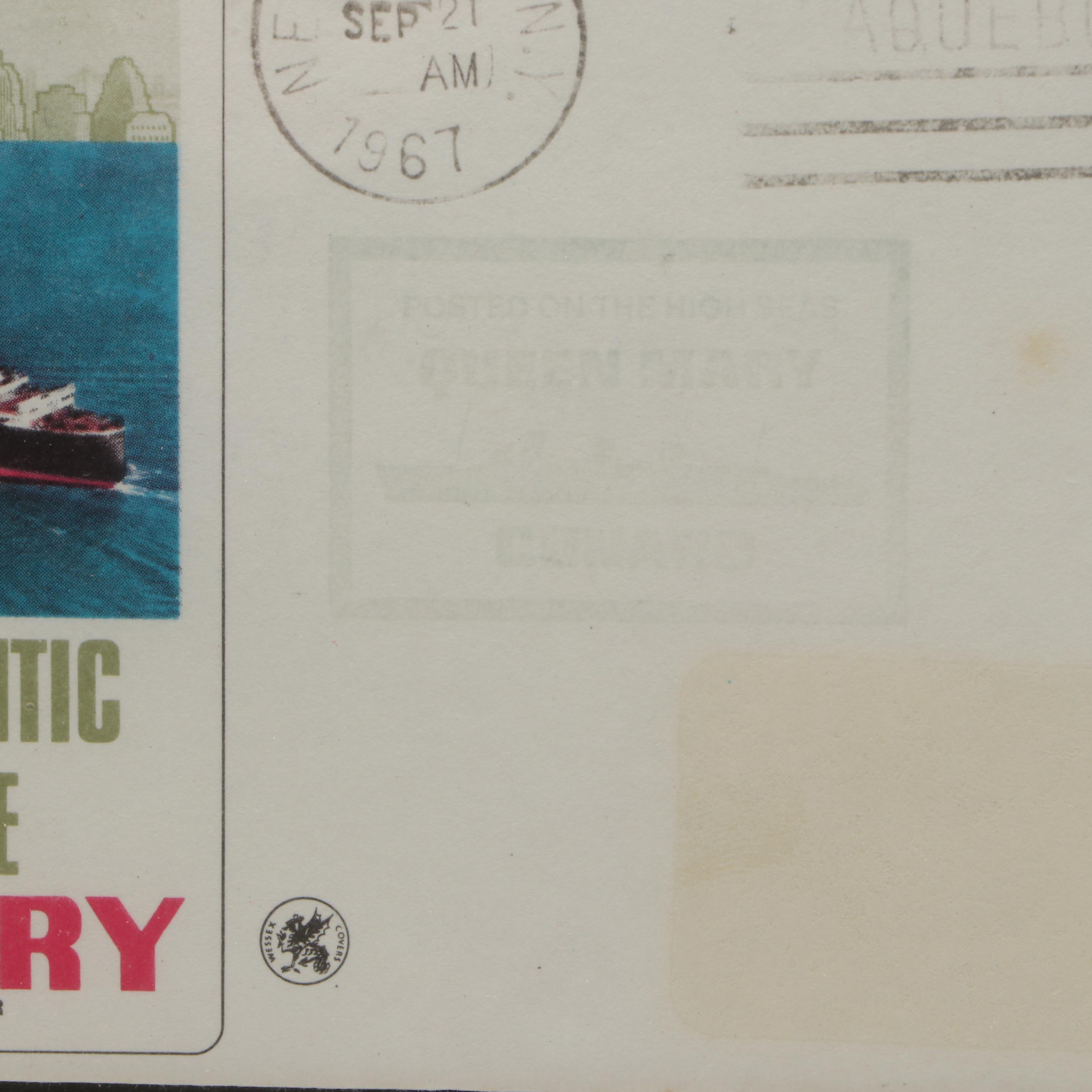 RMS Queen Mary Medals, Postal Covers and Captain Shoulder Boards