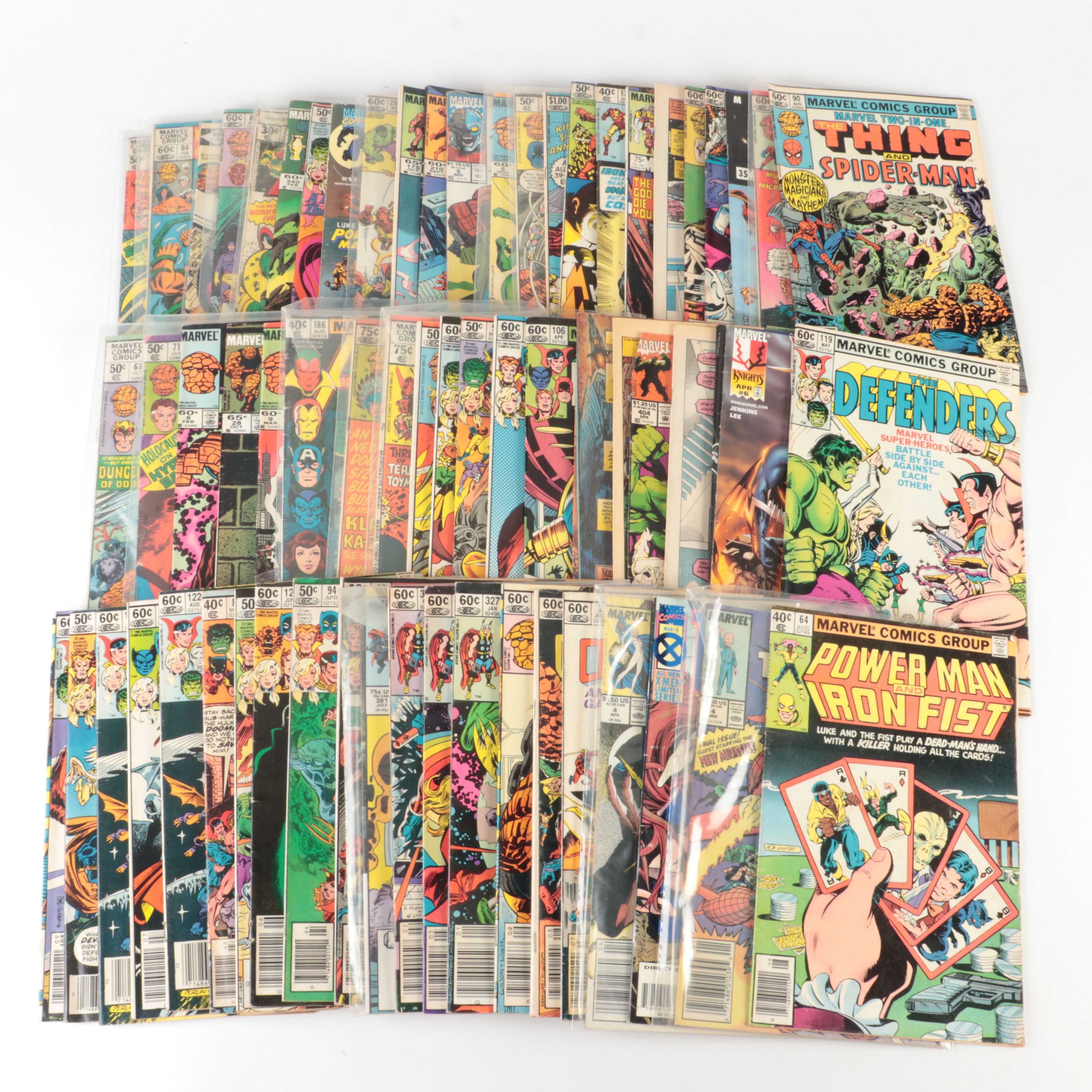 Collection of More Than Sixty Assorted Marvel Superhero Comics