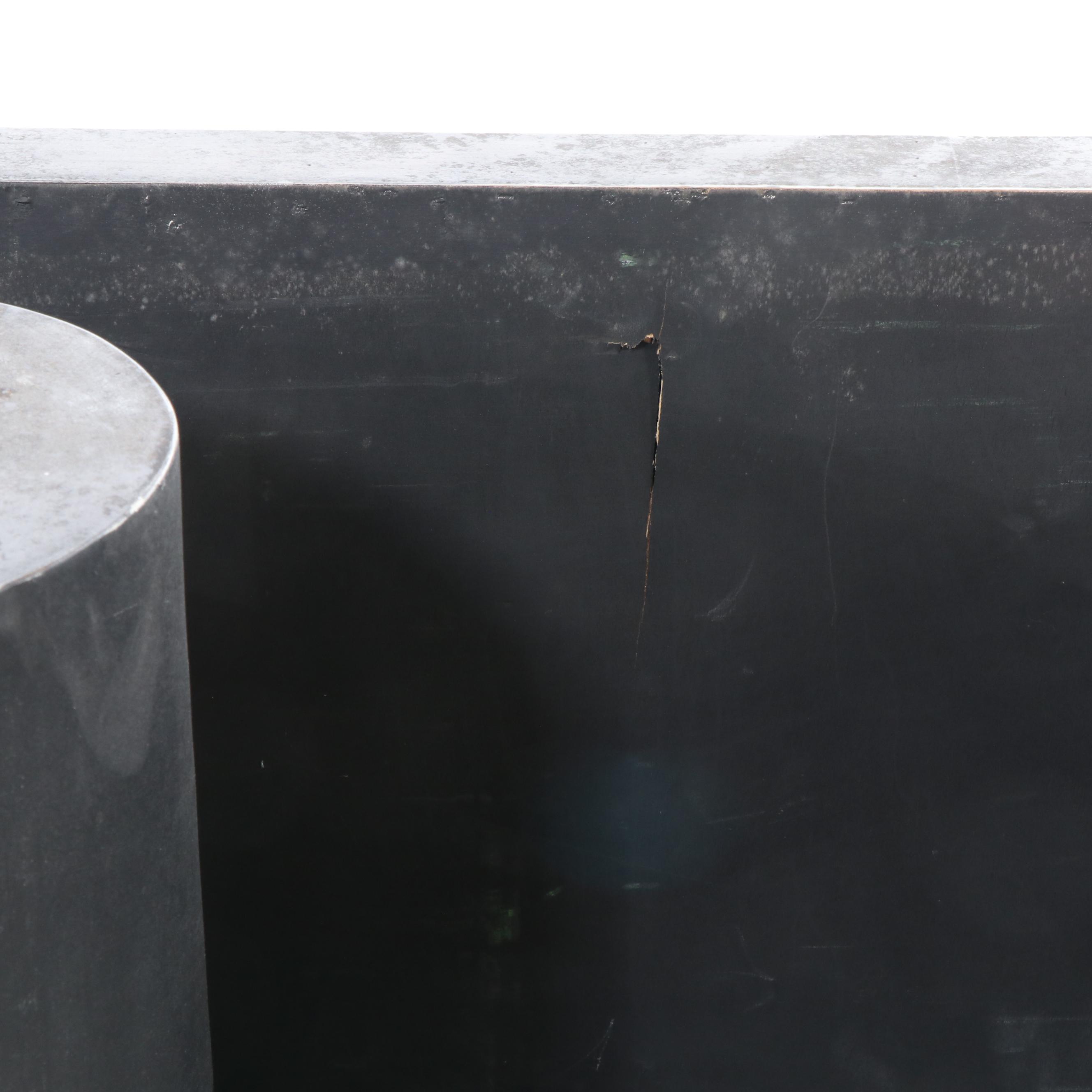 Painted Wood Scroll Coffee Table, Manner of Karl Springer