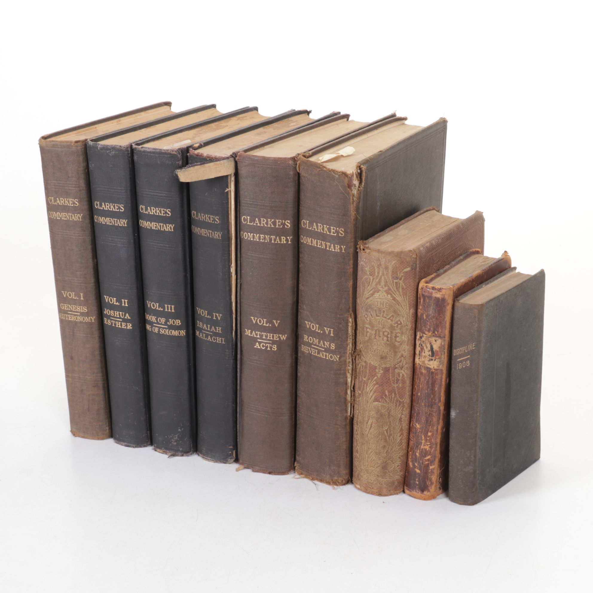 "Clarke's Commentary" Volumes 1-6 with Other Religious Texts