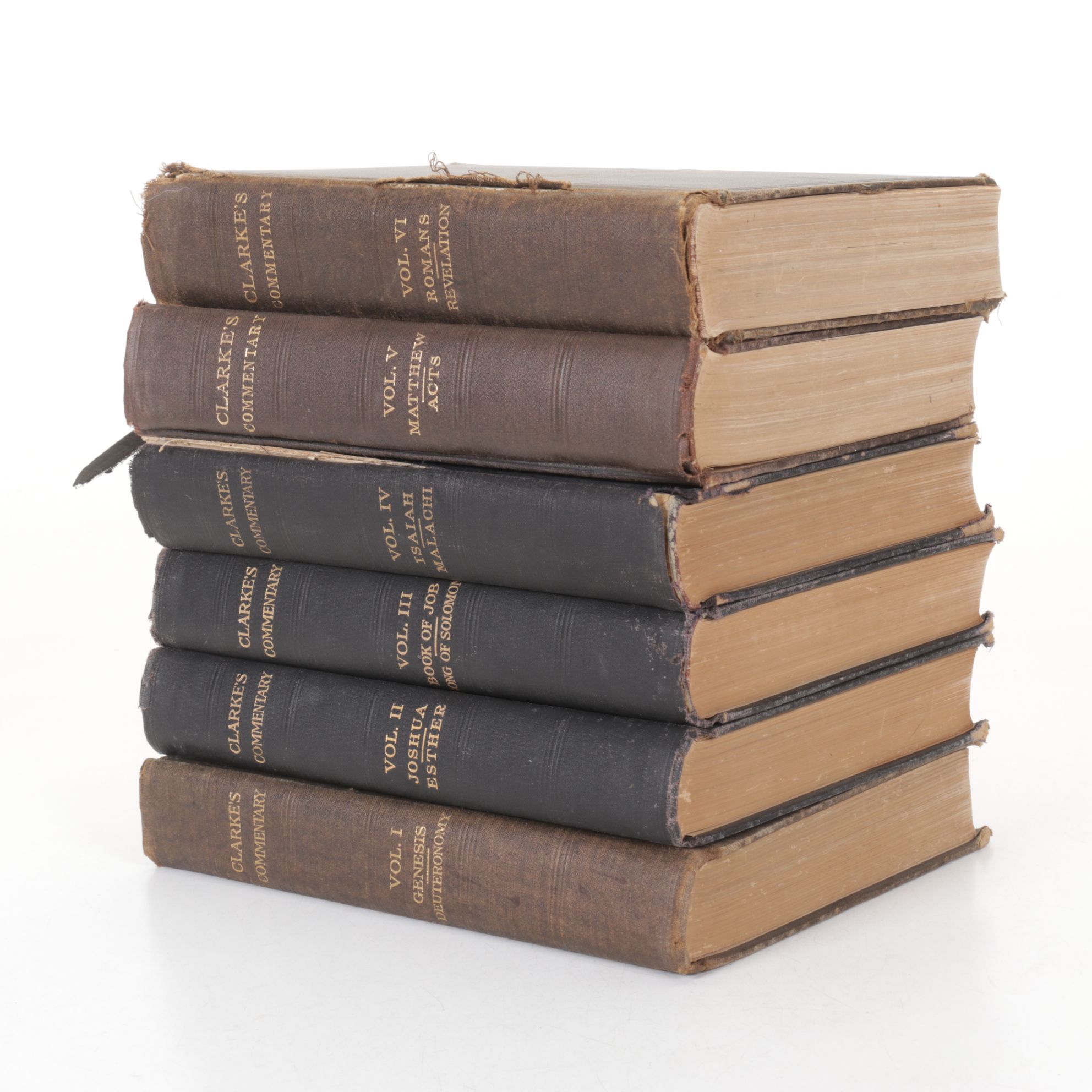 "Clarke's Commentary" Volumes 1-6 with Other Religious Texts