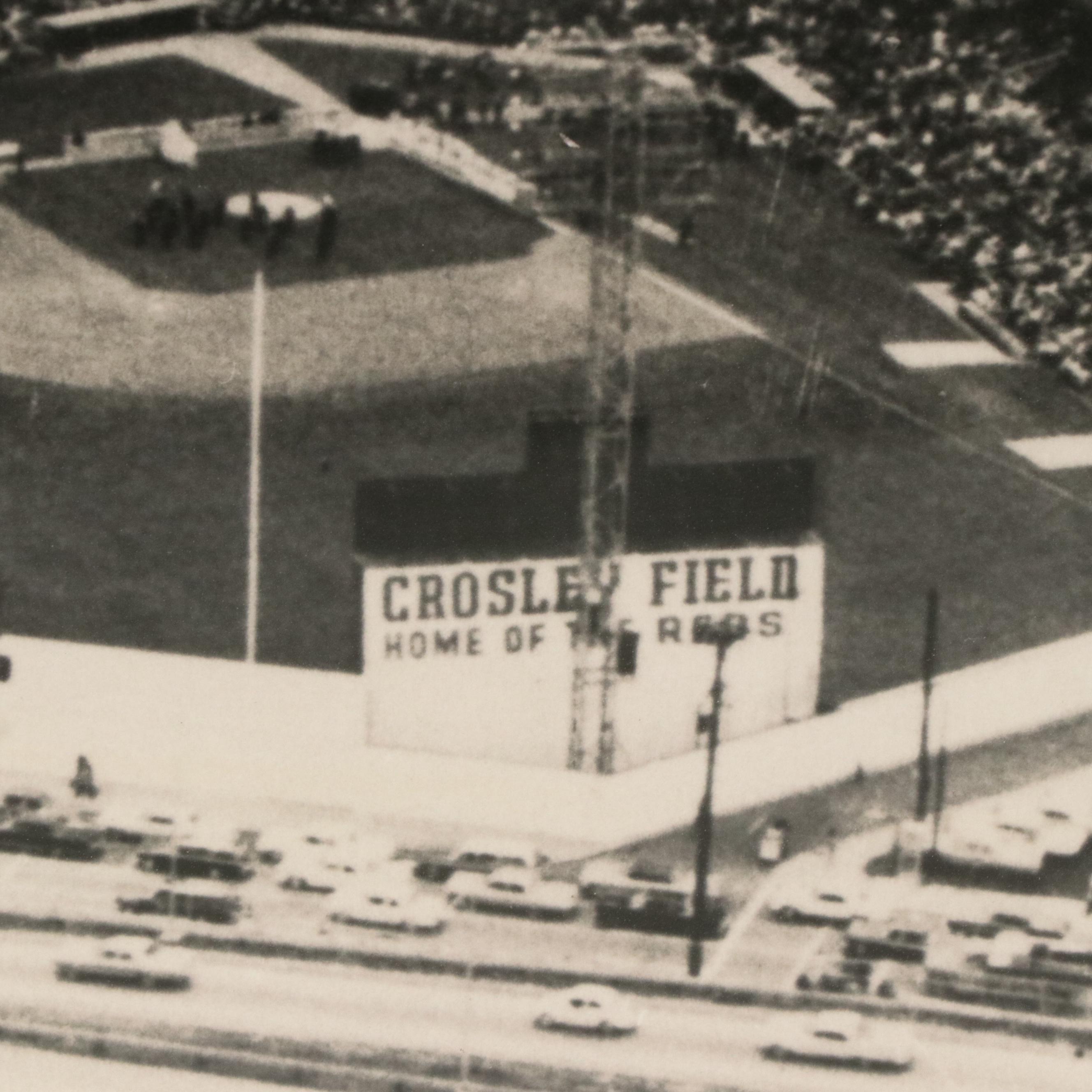 Monochrome Photographic Print of Crosley Field