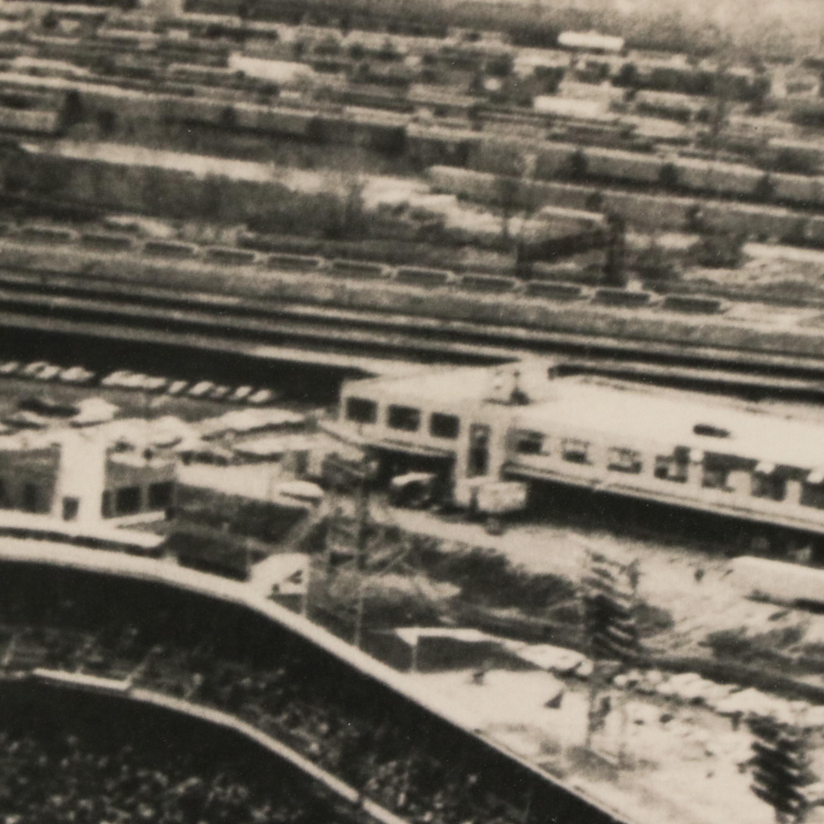 Monochrome Photographic Print of Crosley Field