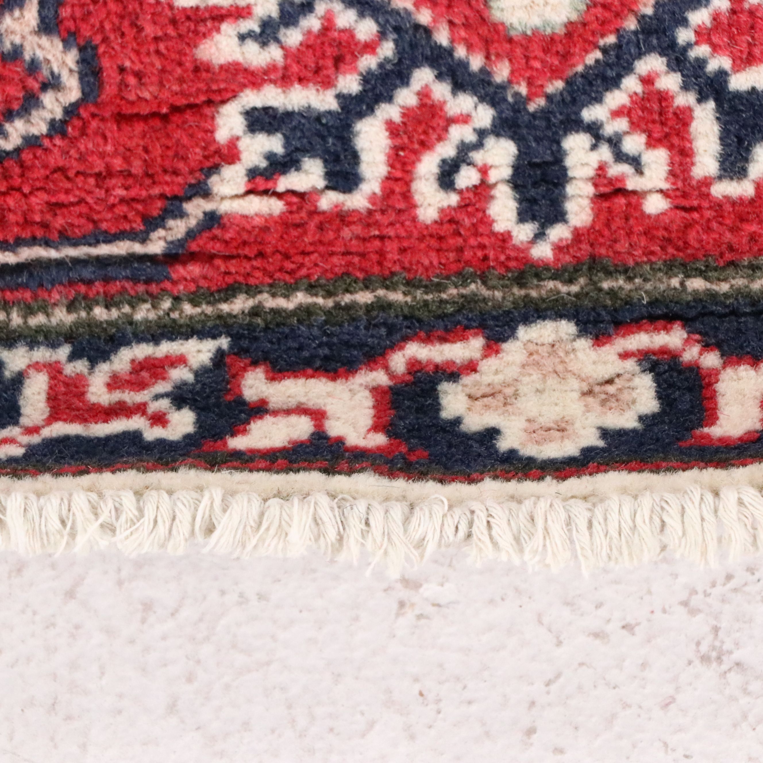 5' x 6'6 Hand-Knotted Pakistani Kazak Area Rug