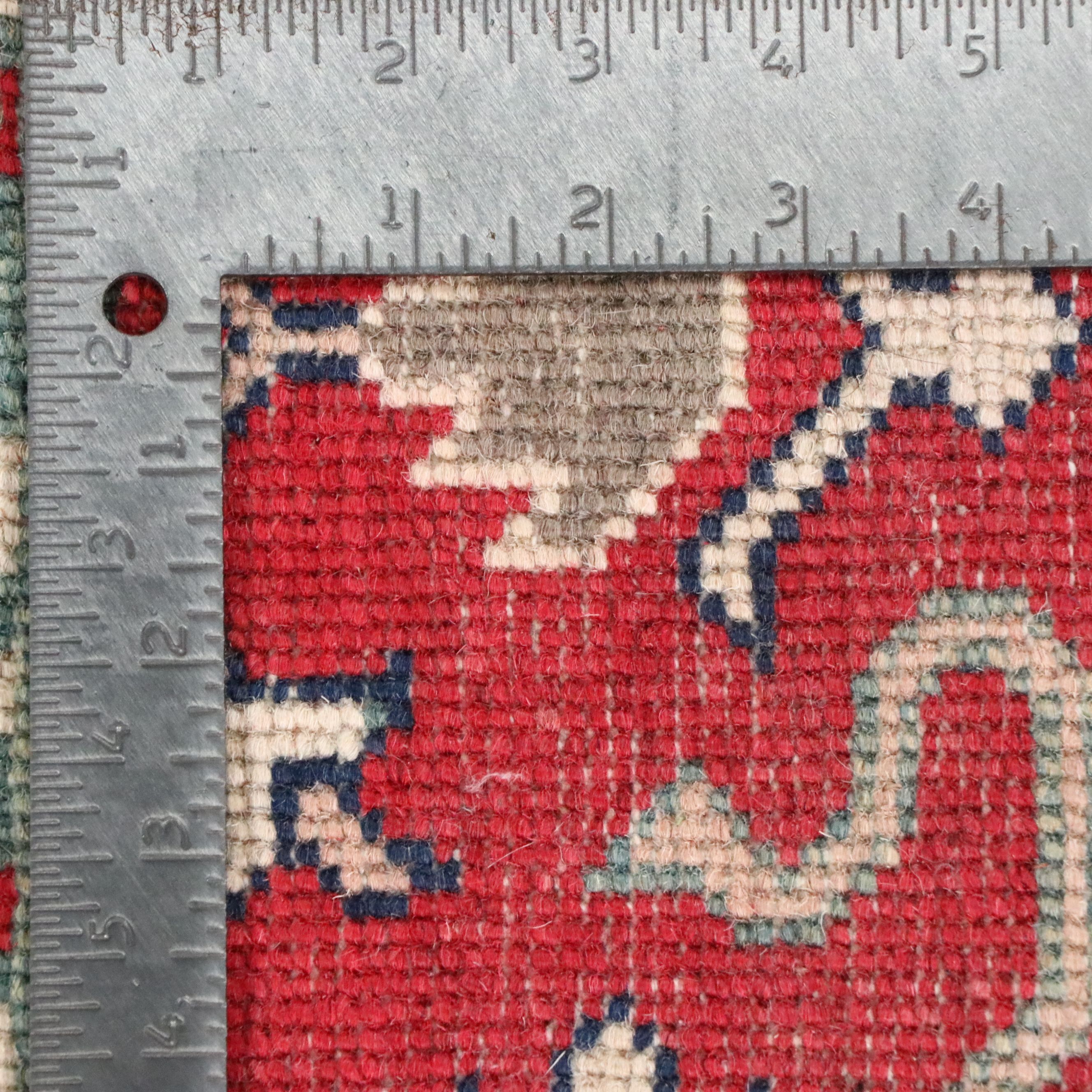 5' x 6'6 Hand-Knotted Pakistani Kazak Area Rug