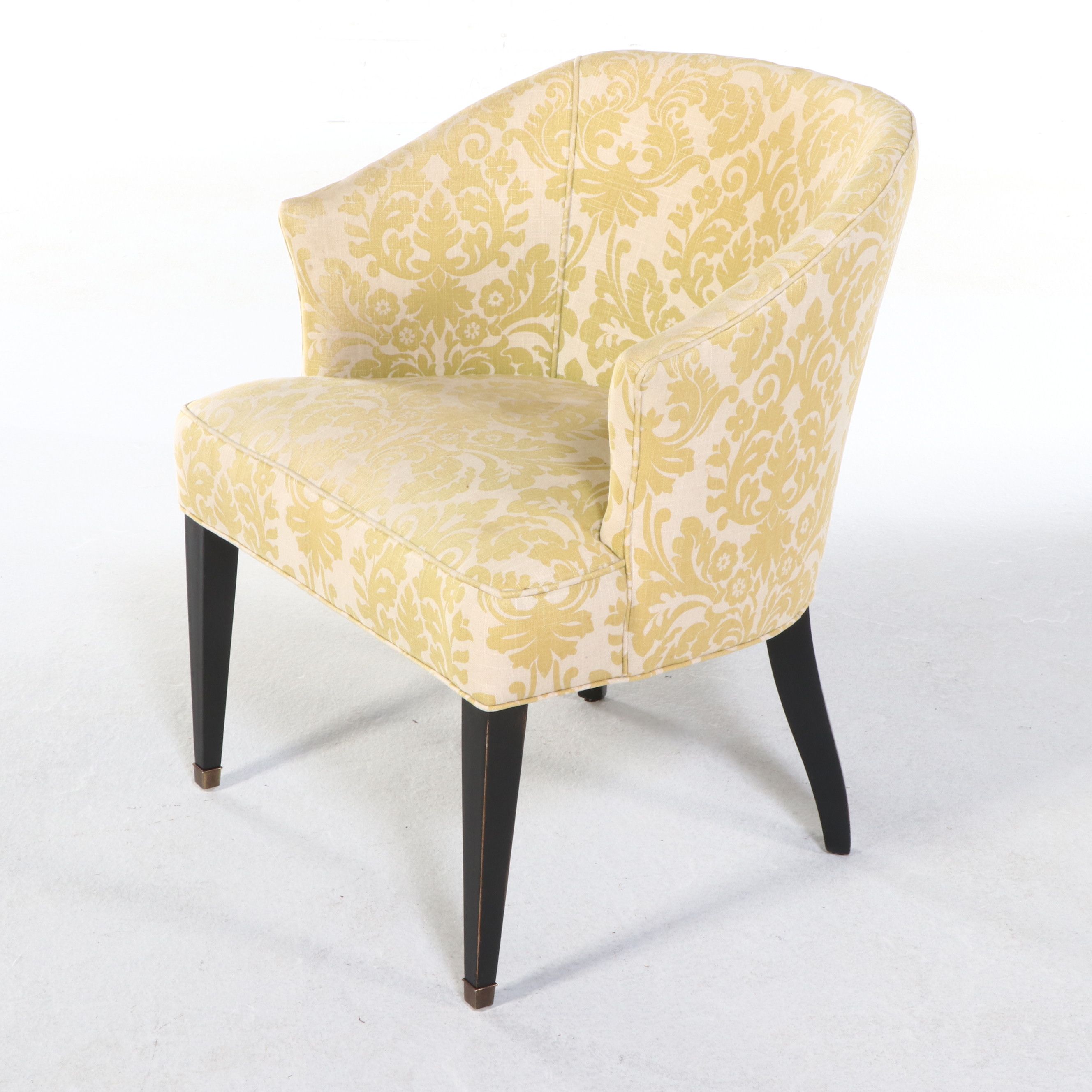 Pair of Regency Style Upholstered Club Chairs