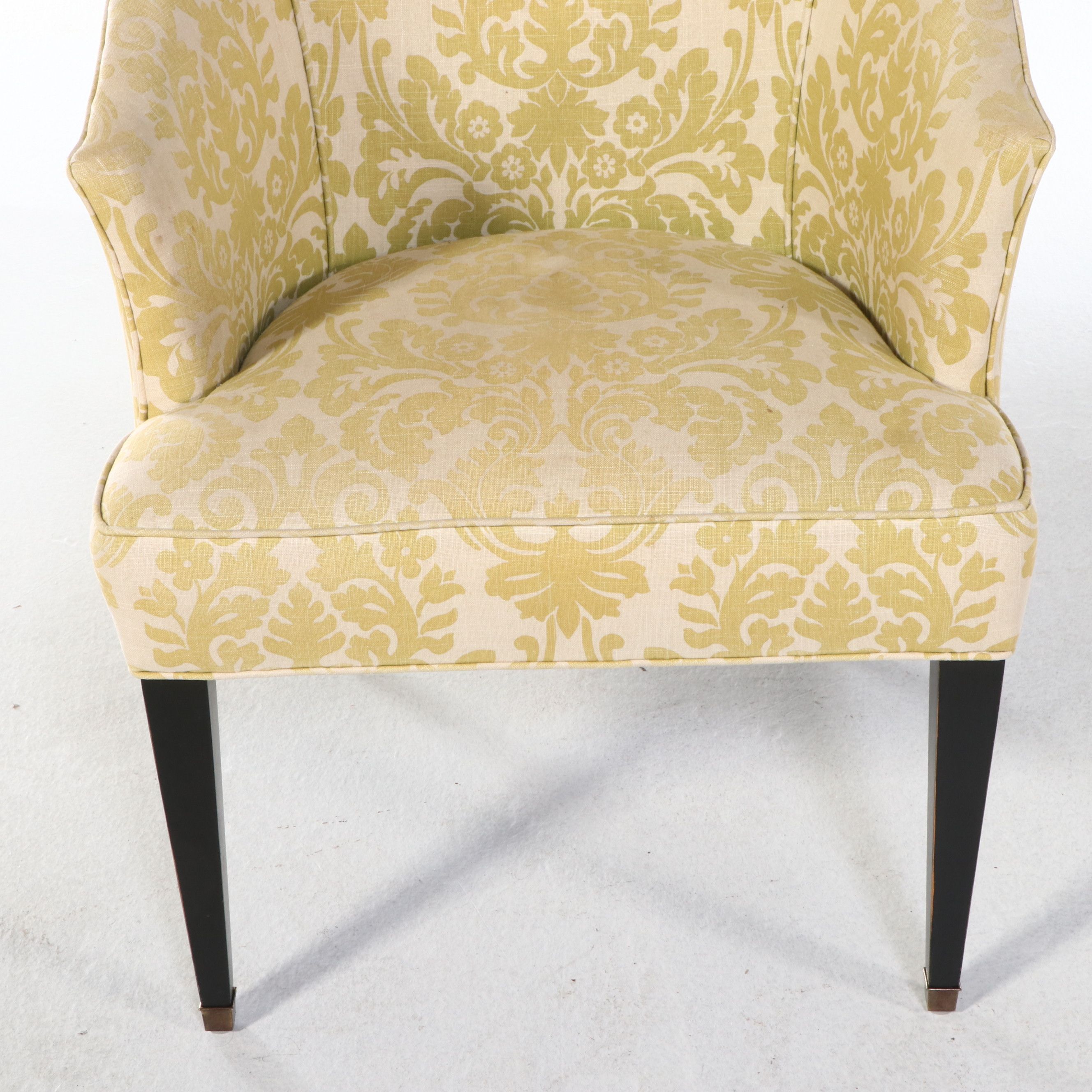 Pair of Regency Style Upholstered Club Chairs