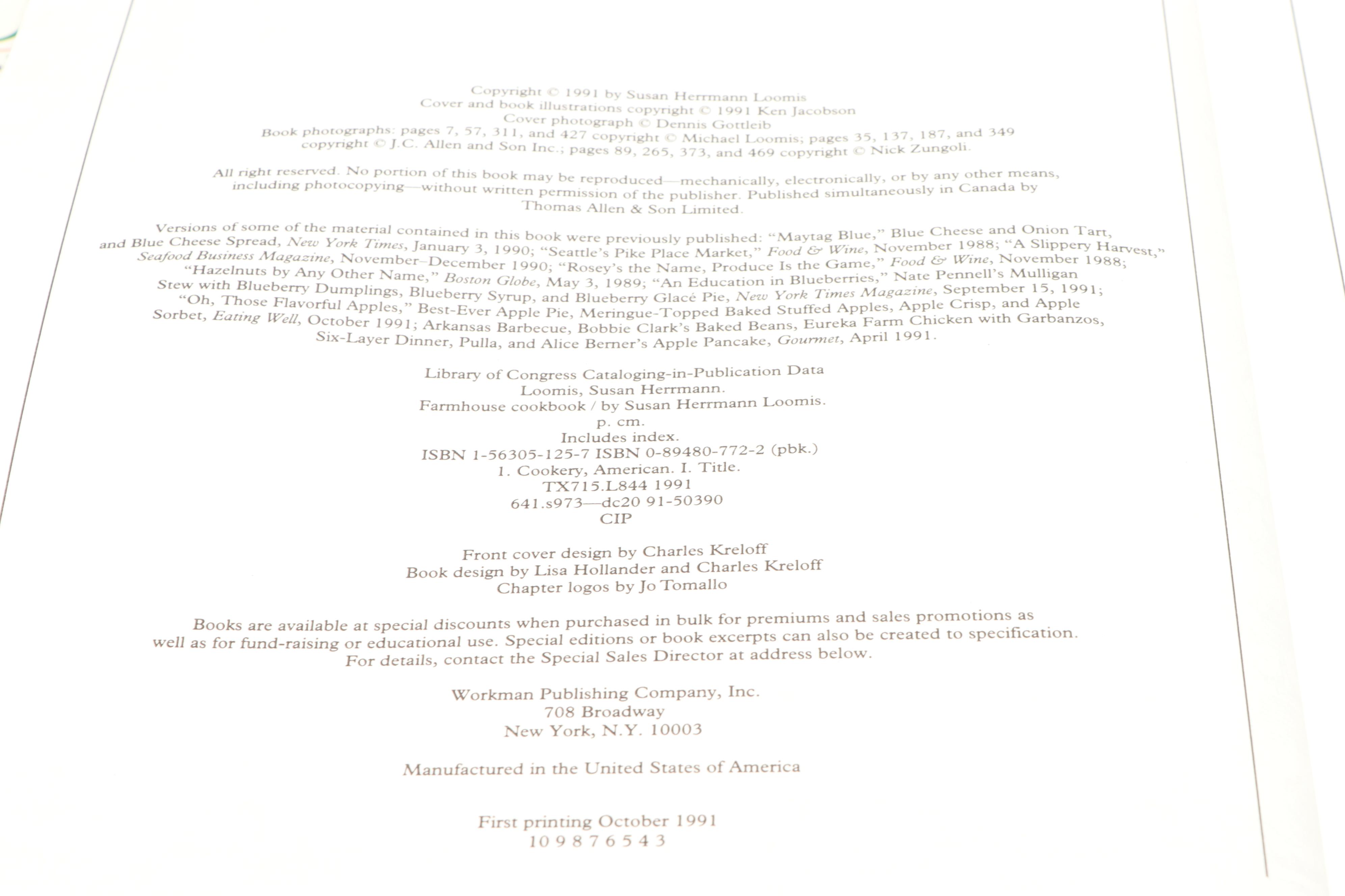 "The Herb Farm Cookbook," "Farmhouse Cookbook" and More Cookbooks