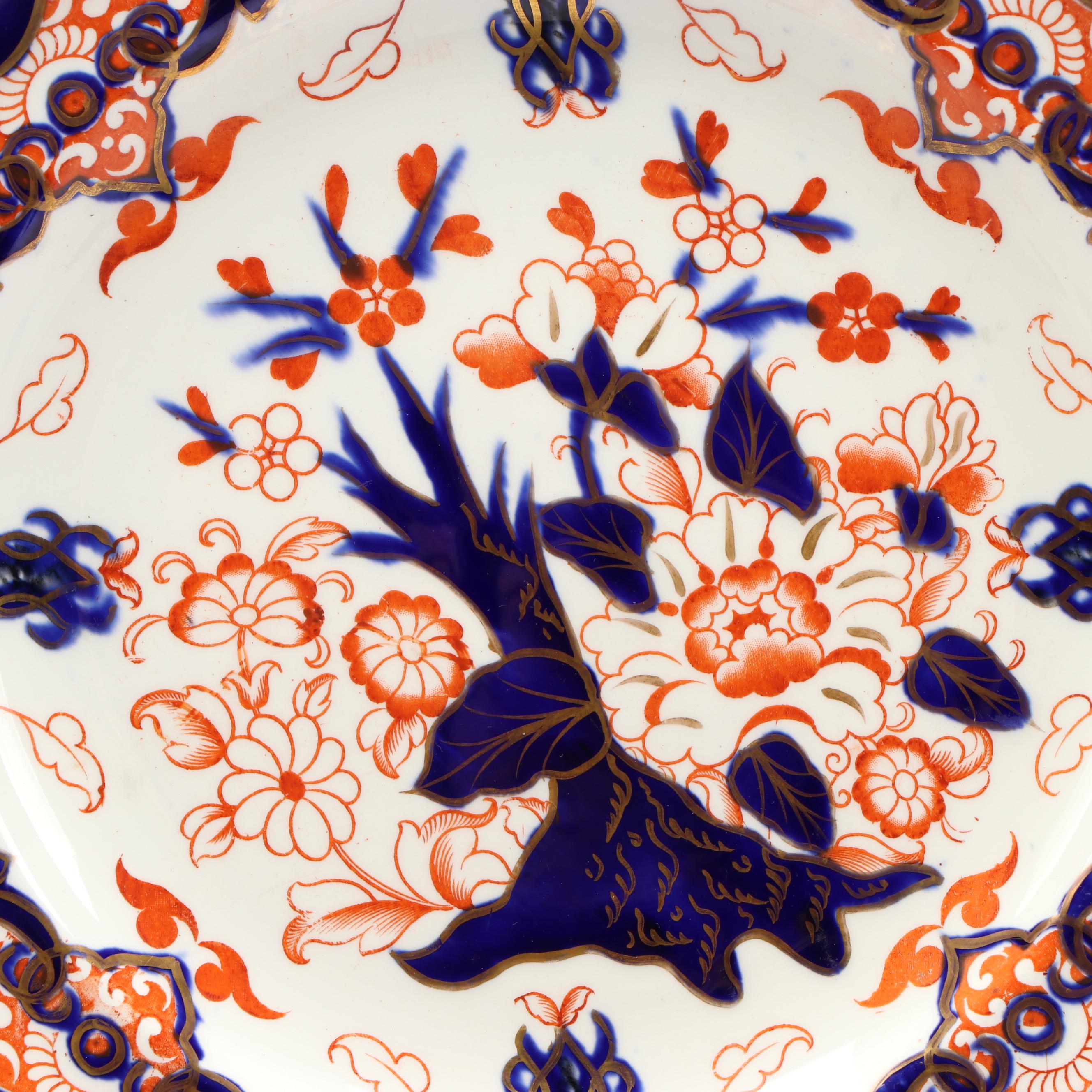 Royal Crown Derby "Kings" Luncheon Plates and Cake Stand