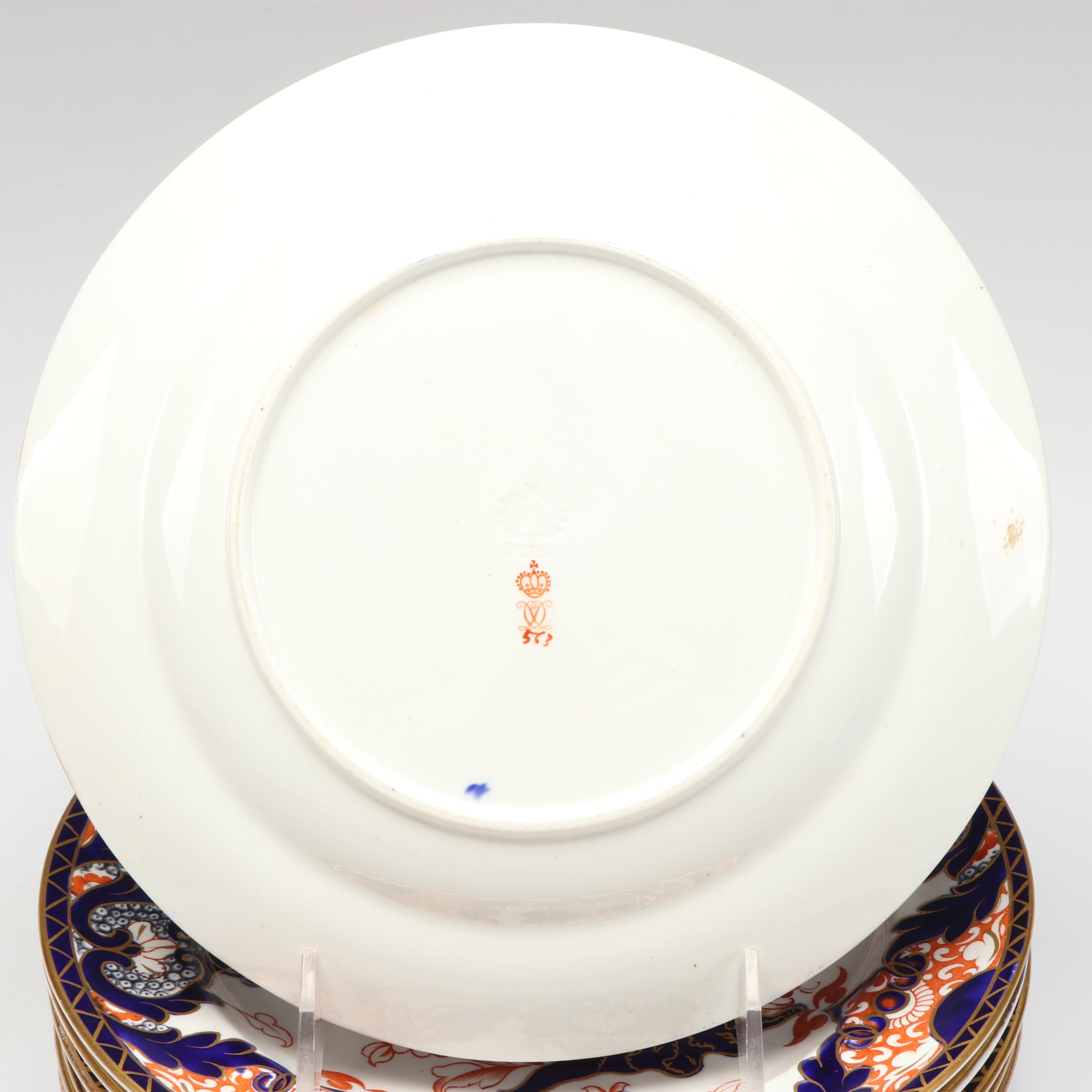 Royal Crown Derby "Kings" Luncheon Plates and Cake Stand