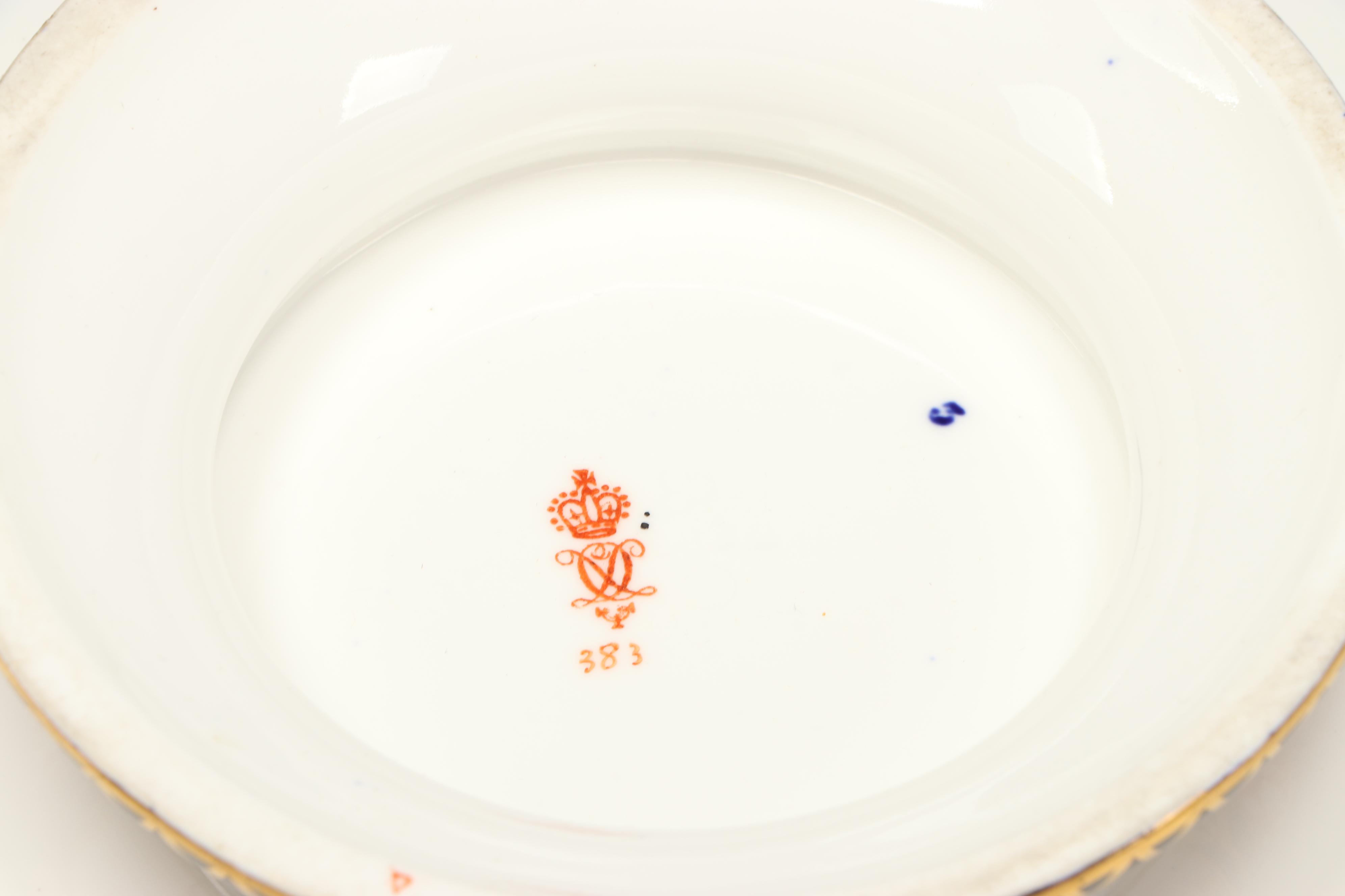 Royal Crown Derby "Kings" Luncheon Plates and Cake Stand