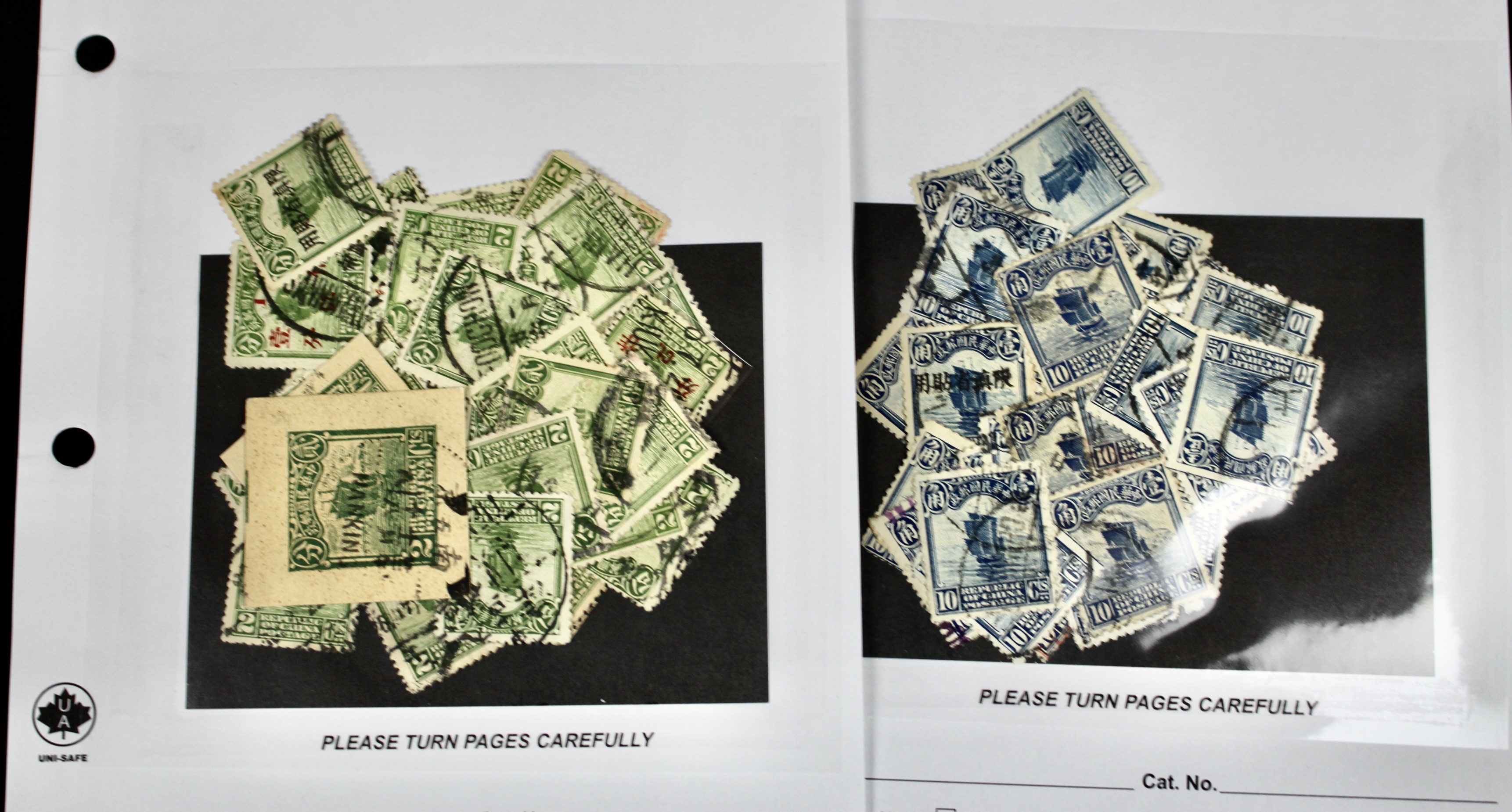 Seventy Pages of Chinese Postage Stamps, Mint and Used