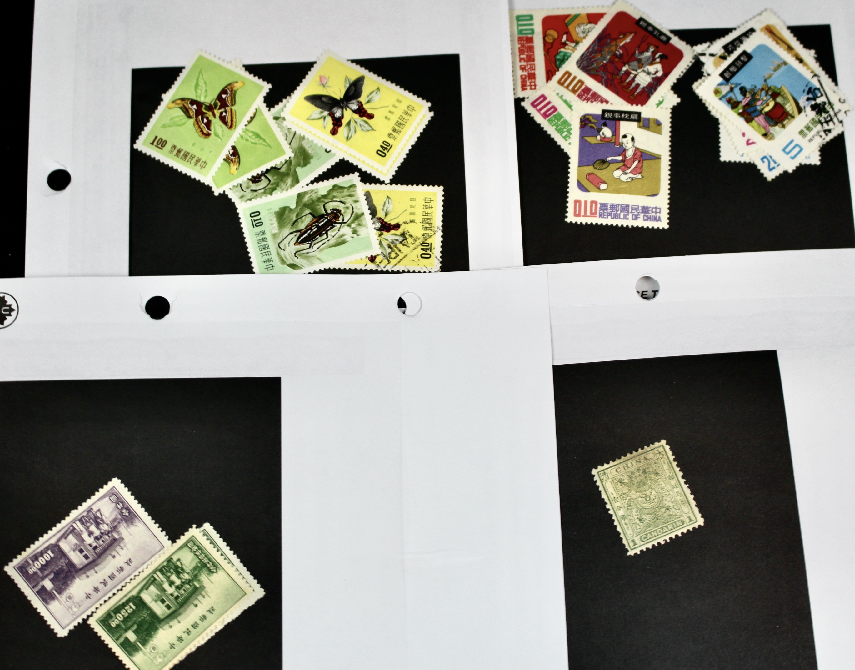 Seventy Pages of Chinese Postage Stamps, Mint and Used