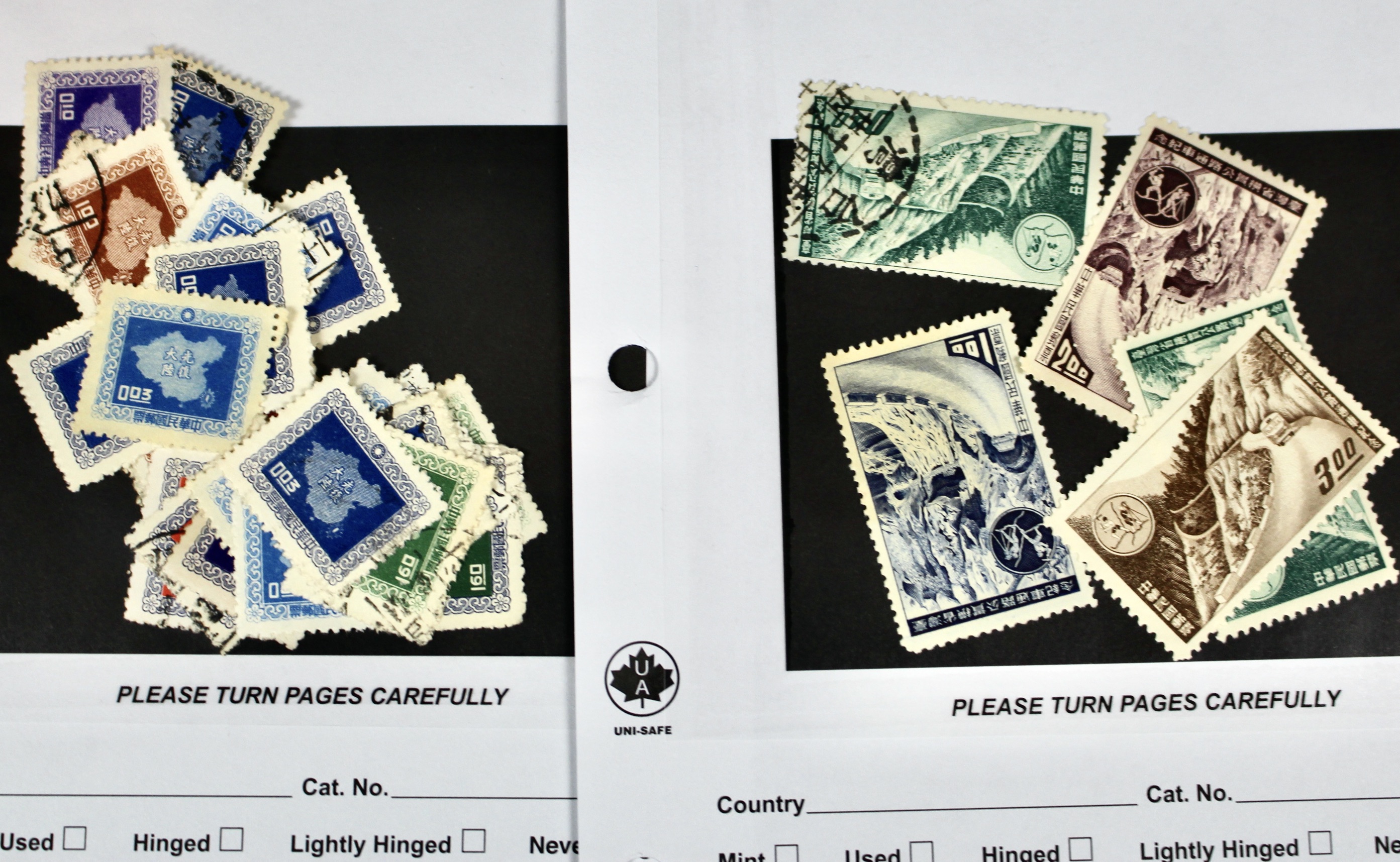 Seventy Pages of Chinese Postage Stamps, Mint and Used