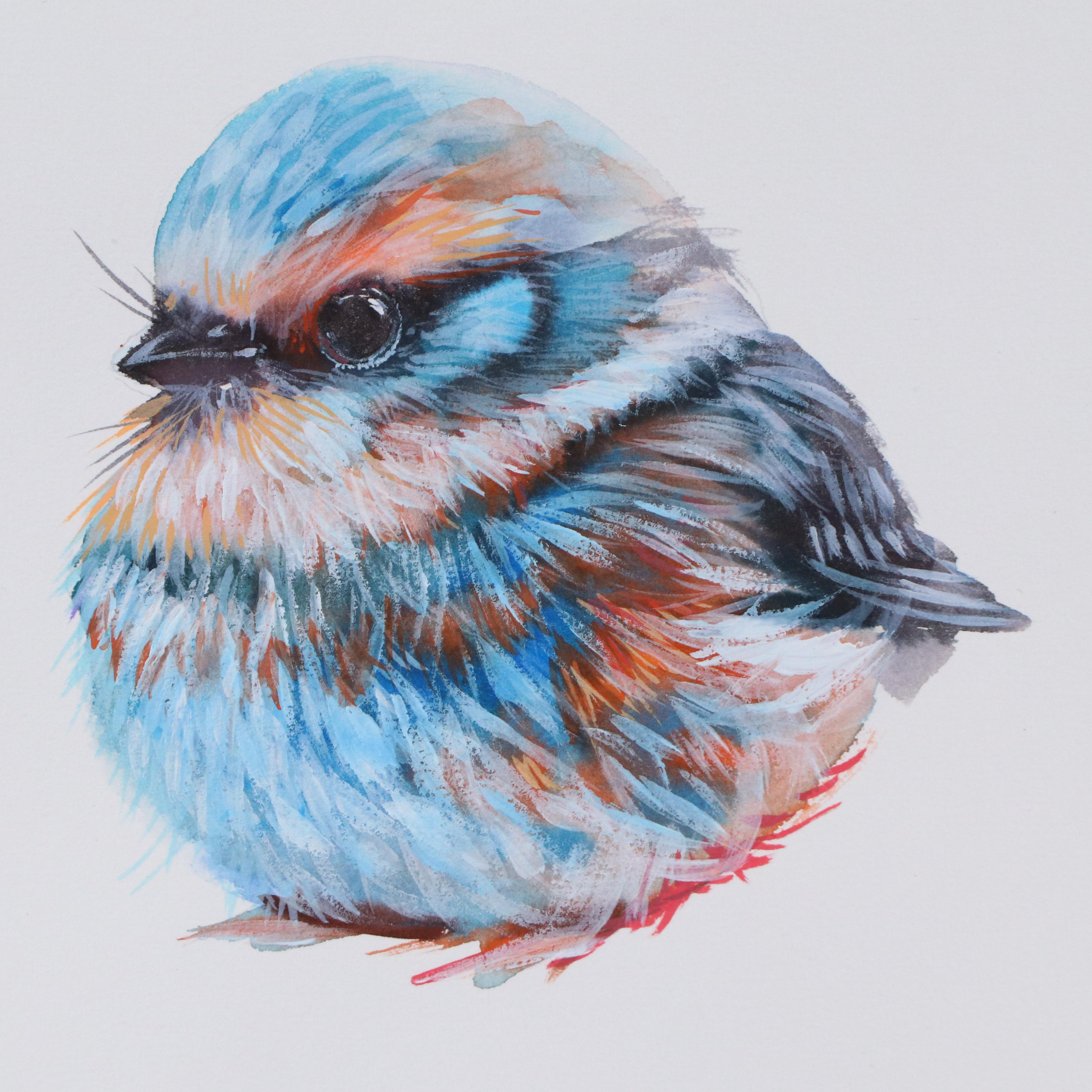 Inga Kovalenko Watercolor Painting of Bird, 2025