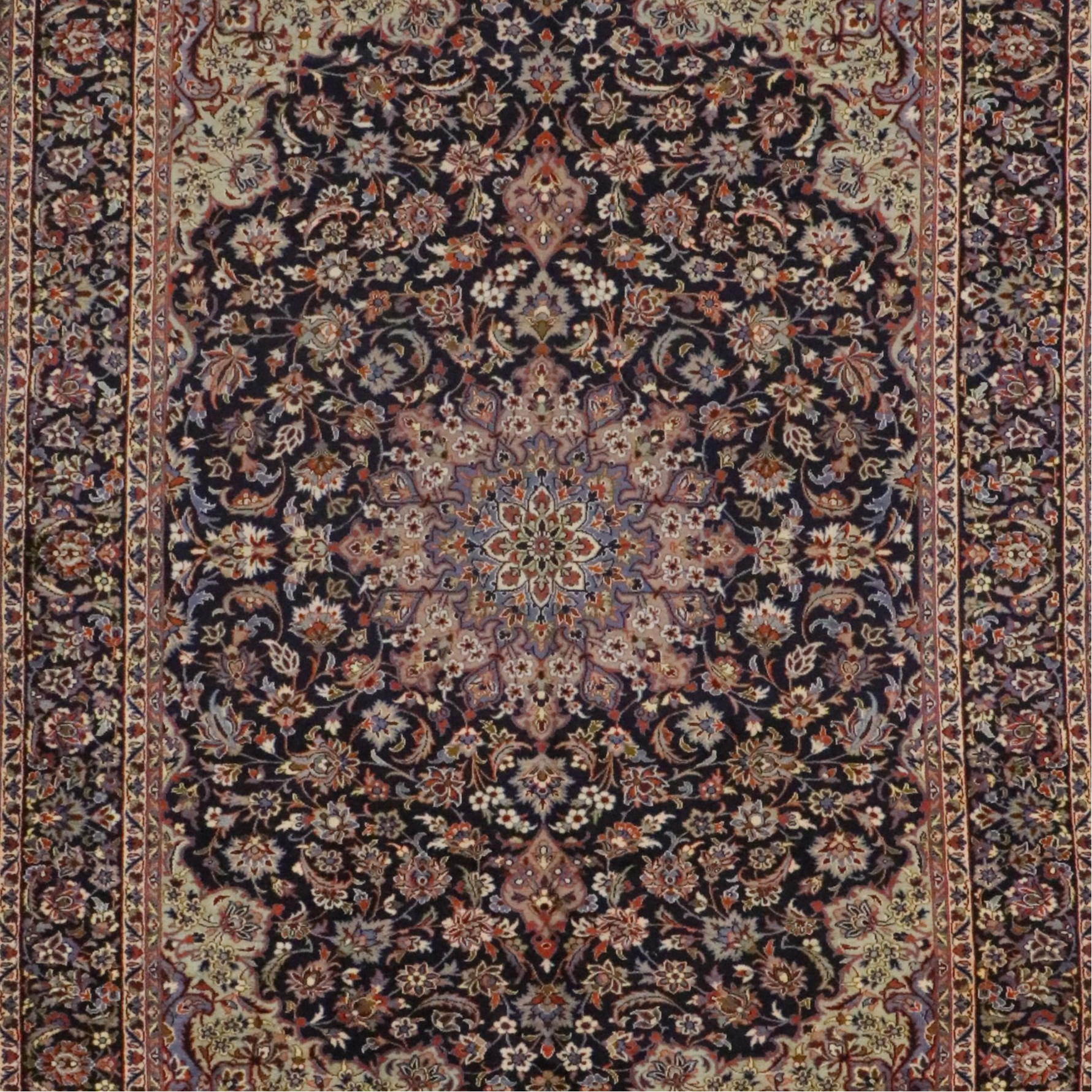 9'9 x 13' Hand-Knotted Persian Nain Room Sized Rug
