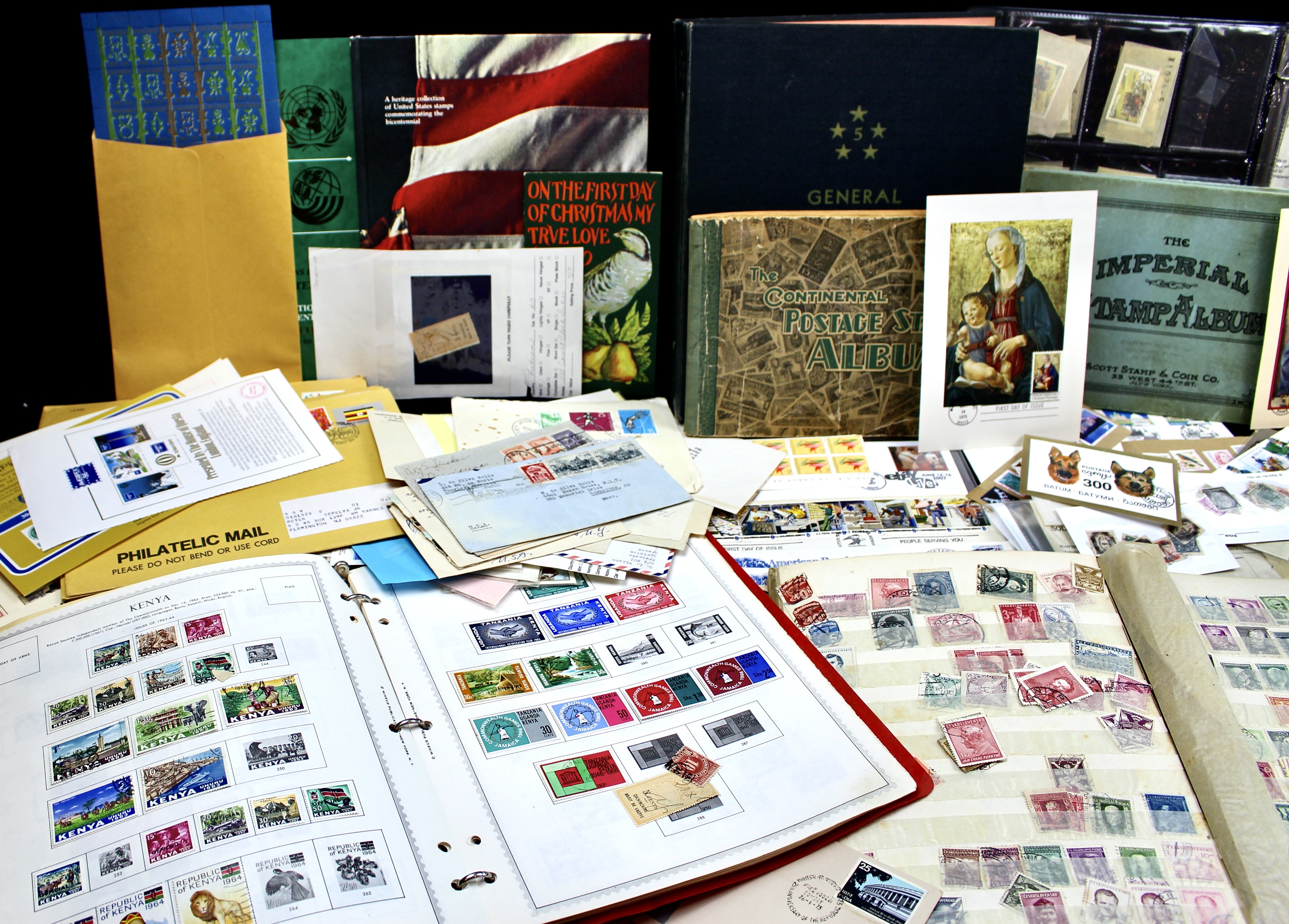Twenty-One Pounds of U.S. and Foreign Postage Stamp Collections