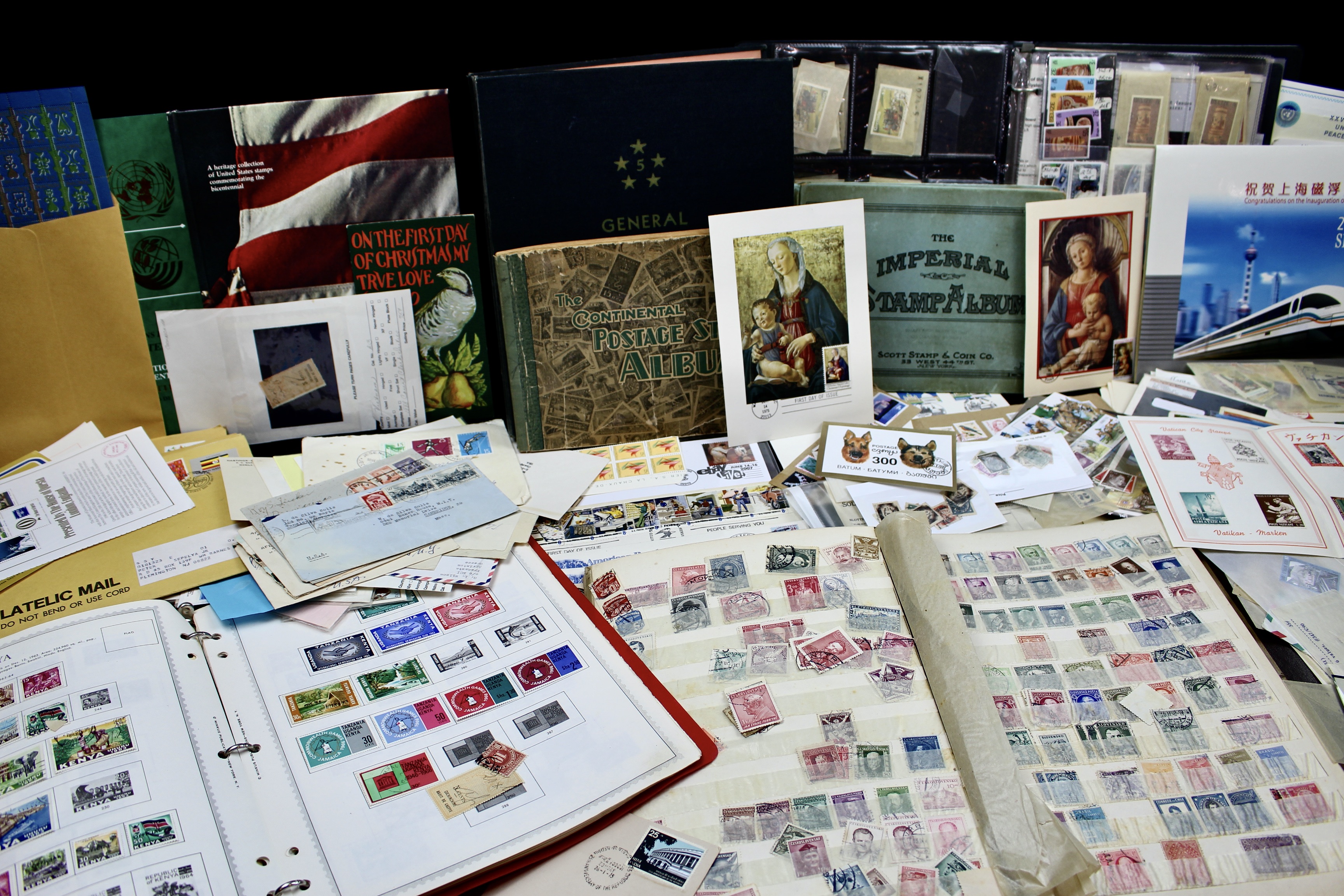 Twenty-One Pounds of U.S. and Foreign Postage Stamp Collections
