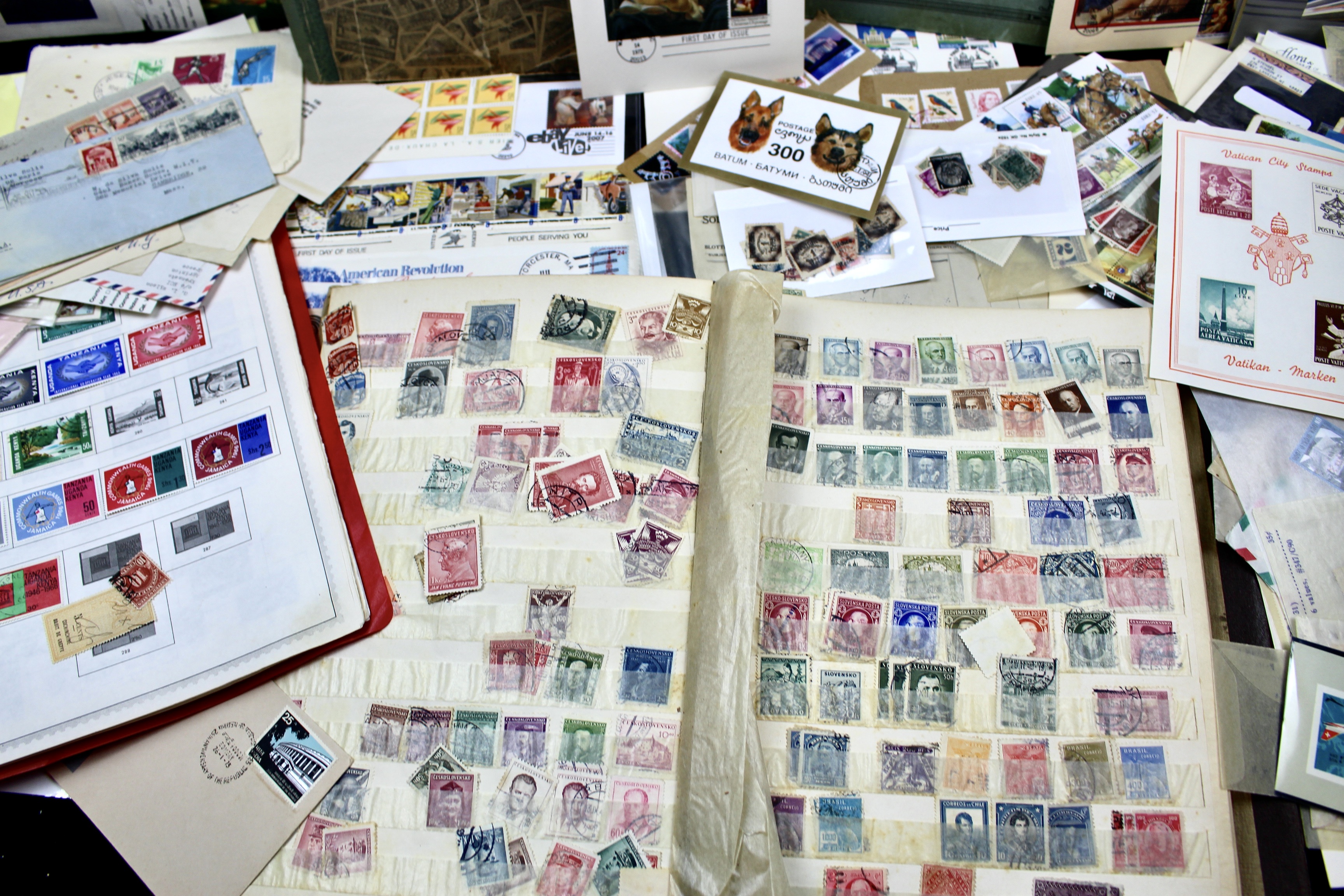 Twenty-One Pounds of U.S. and Foreign Postage Stamp Collections
