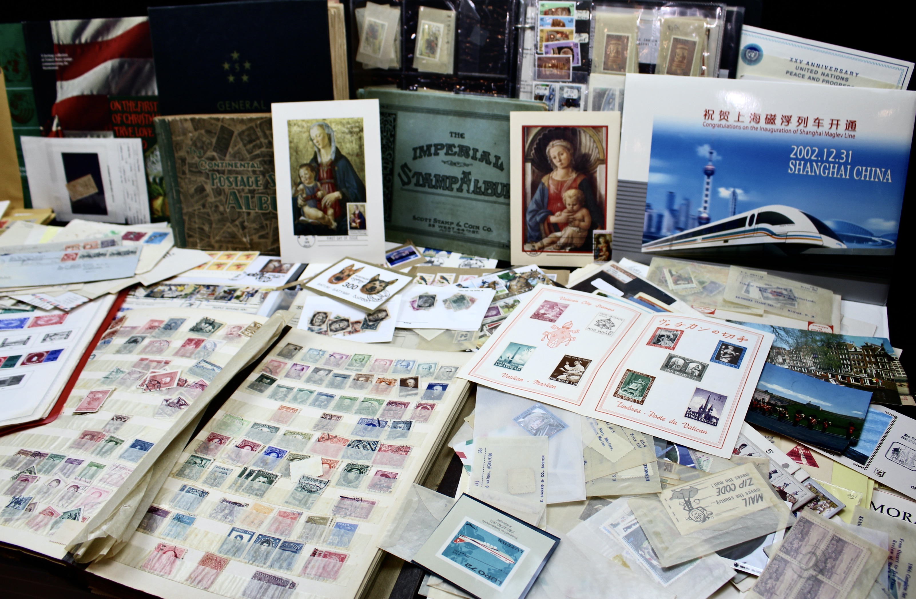 Twenty-One Pounds of U.S. and Foreign Postage Stamp Collections