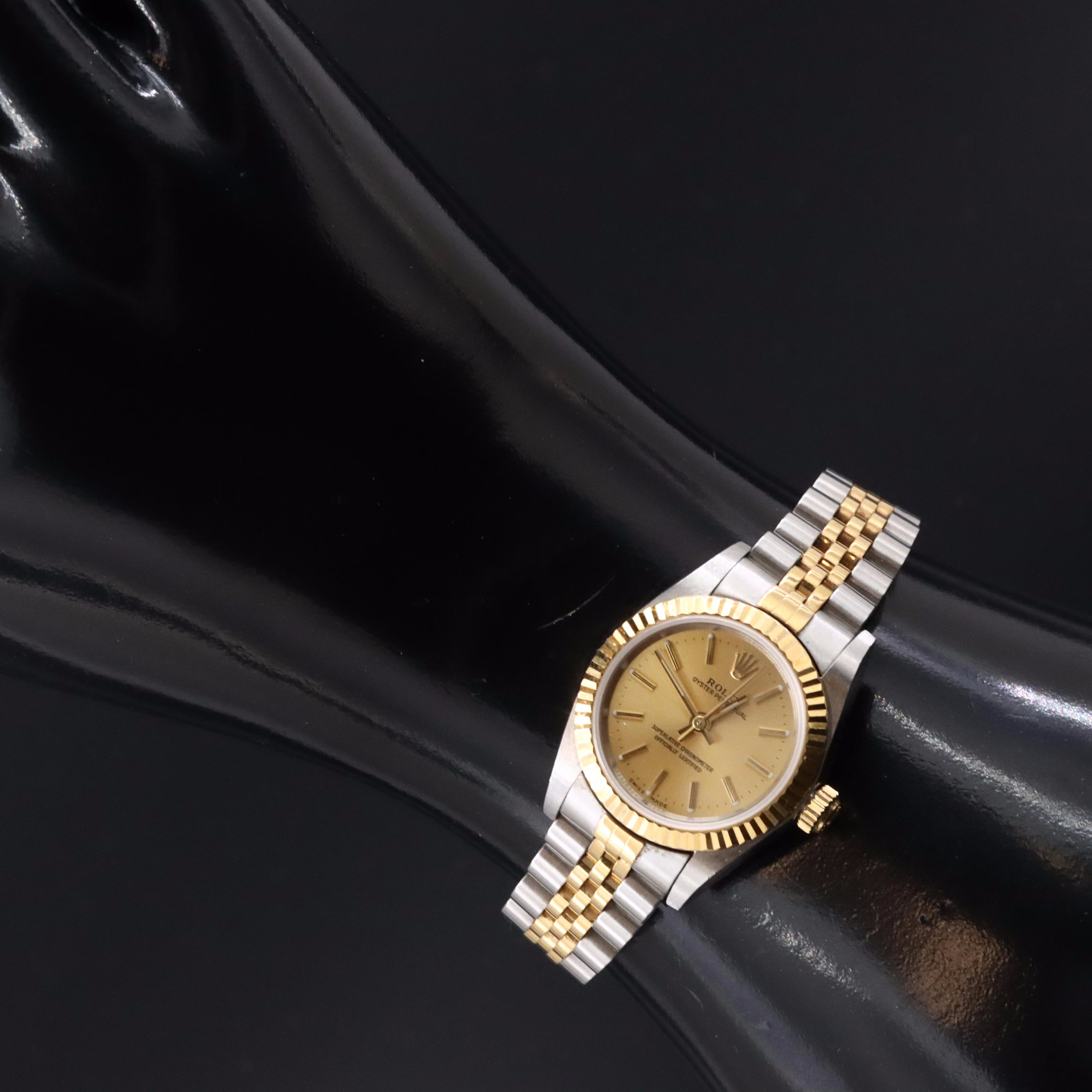 2004 Rolex Oyster Perpetual 18K & Steel Watch