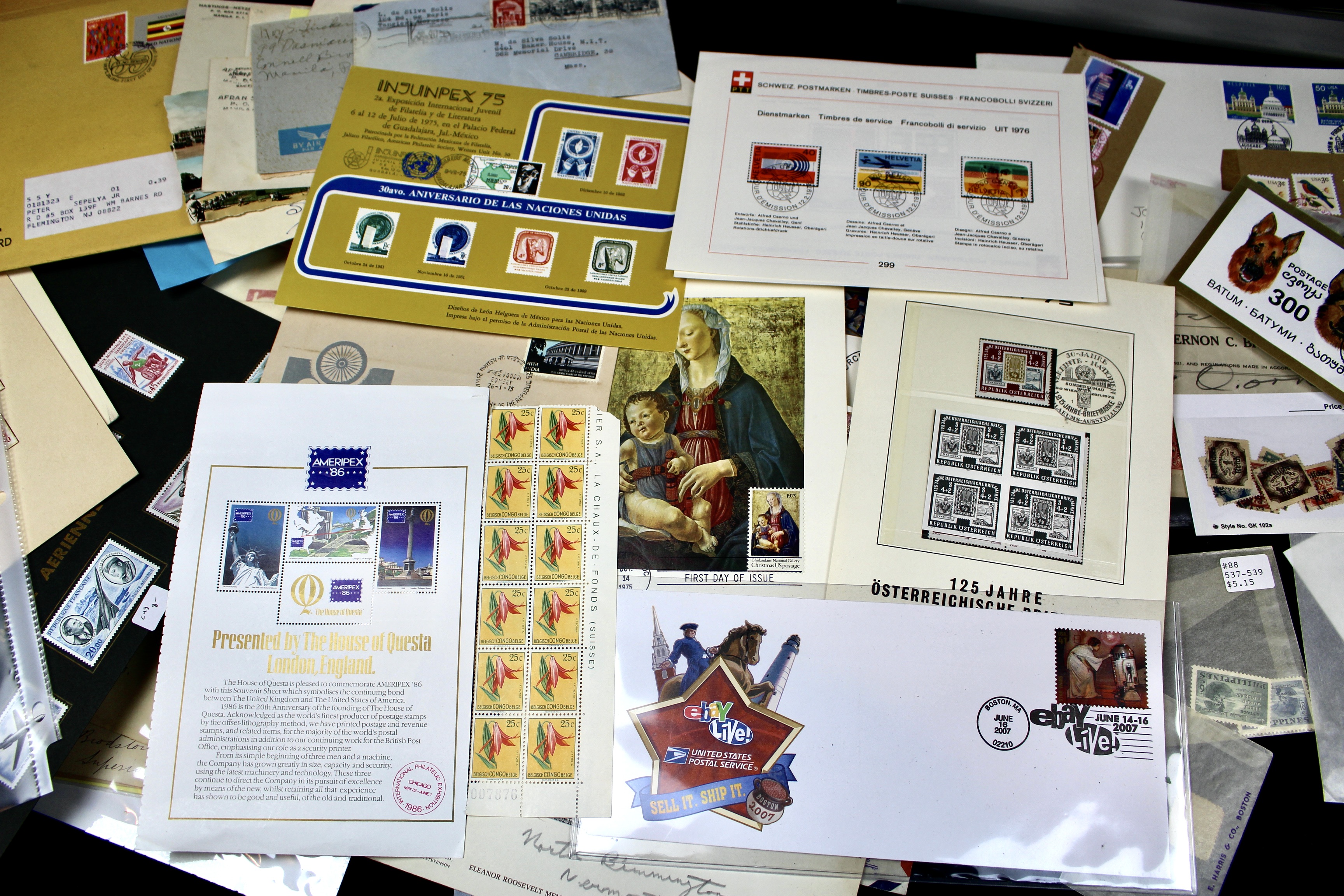 Twenty-One Pounds of U.S. and Foreign Postage Stamp Collections