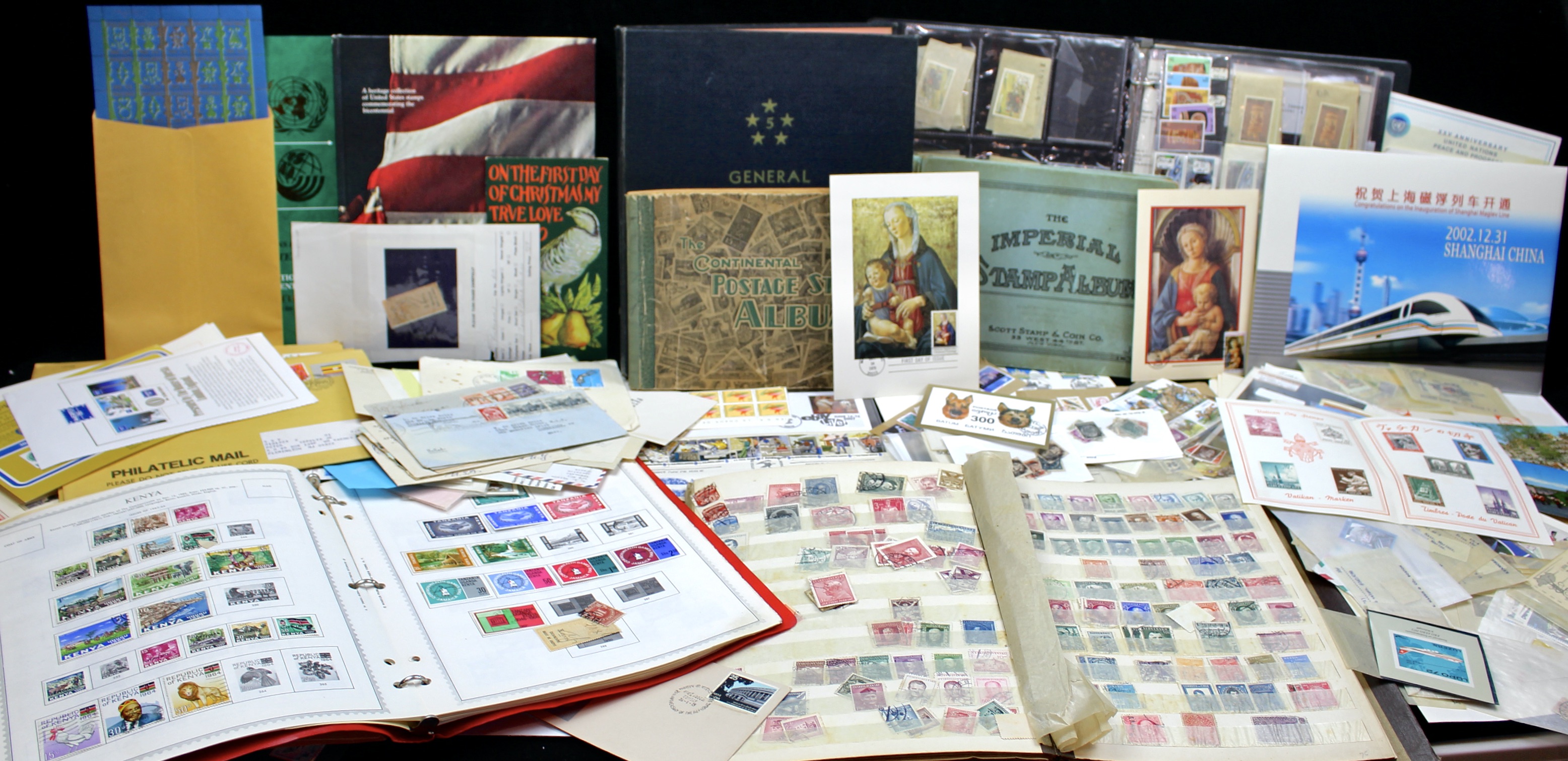 Twenty-One Pounds of U.S. and Foreign Postage Stamp Collections