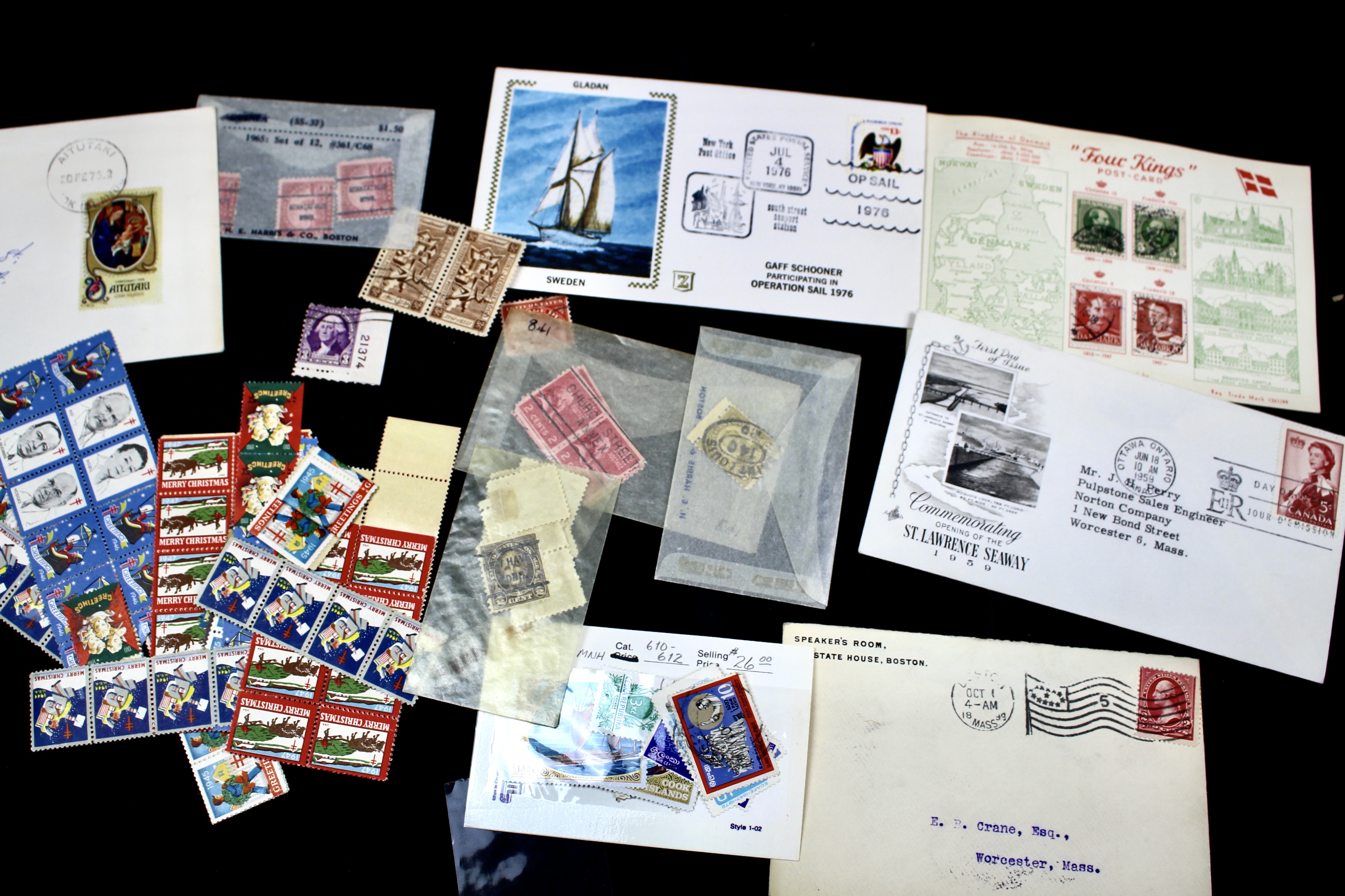 Twenty-One Pounds of U.S. and Foreign Postage Stamp Collections