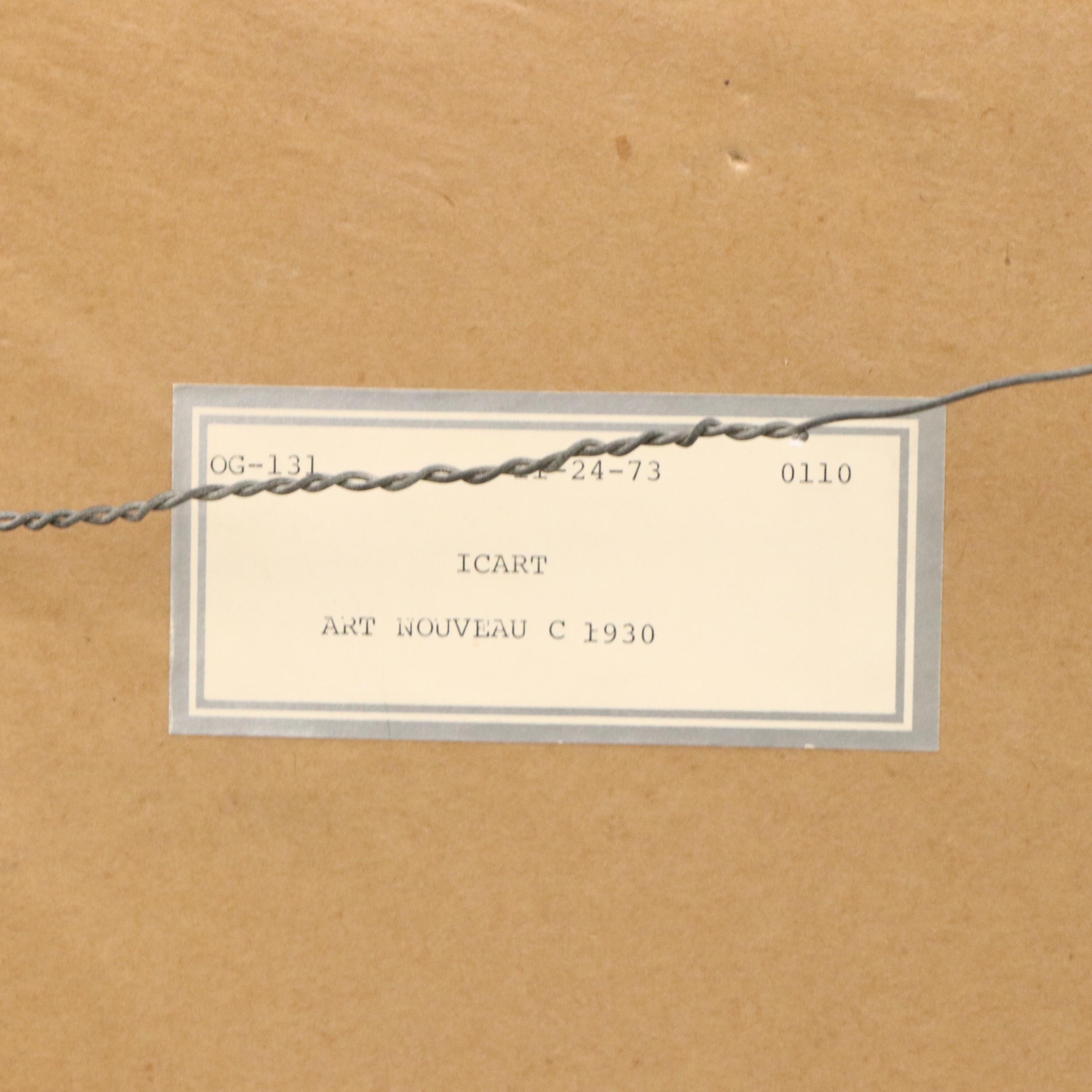 After Louis Icart Halftone "Les Hortensias"