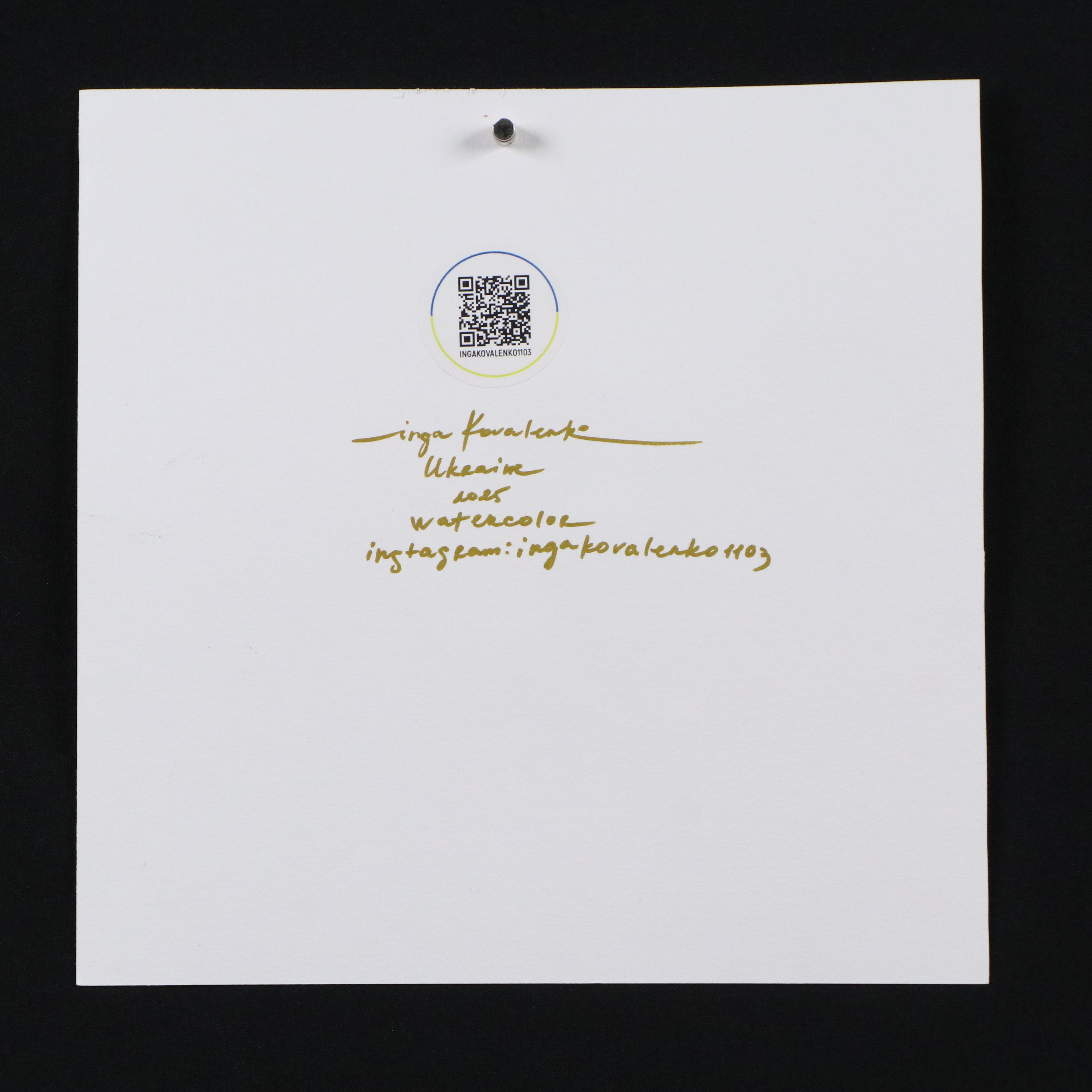 Inga Kovalenko Watercolor Painting of Hummingbird, 2025