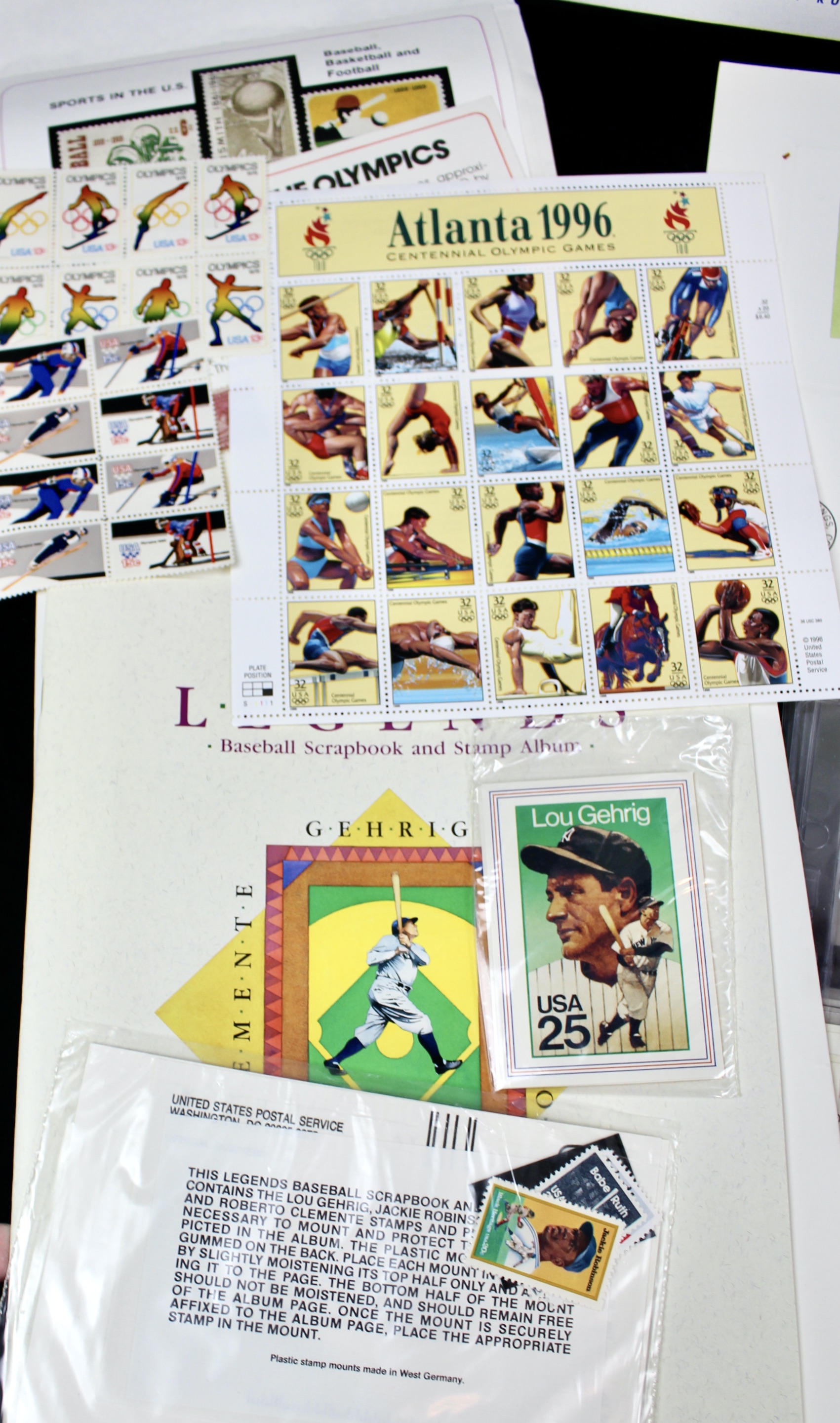 Giant U.S. Sports Postage Stamp and Covers Collection