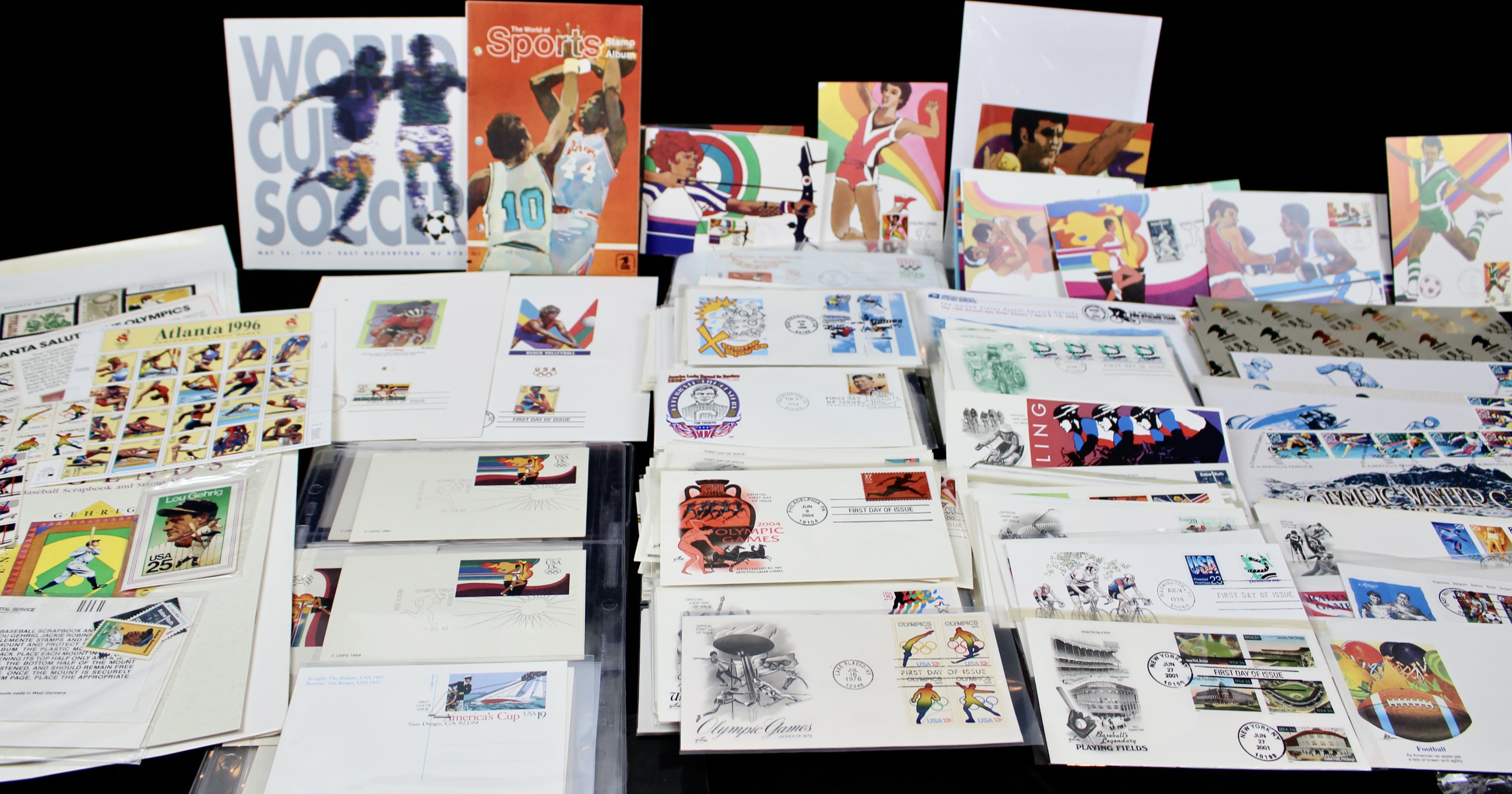 Giant U.S. Sports Postage Stamp and Covers Collection