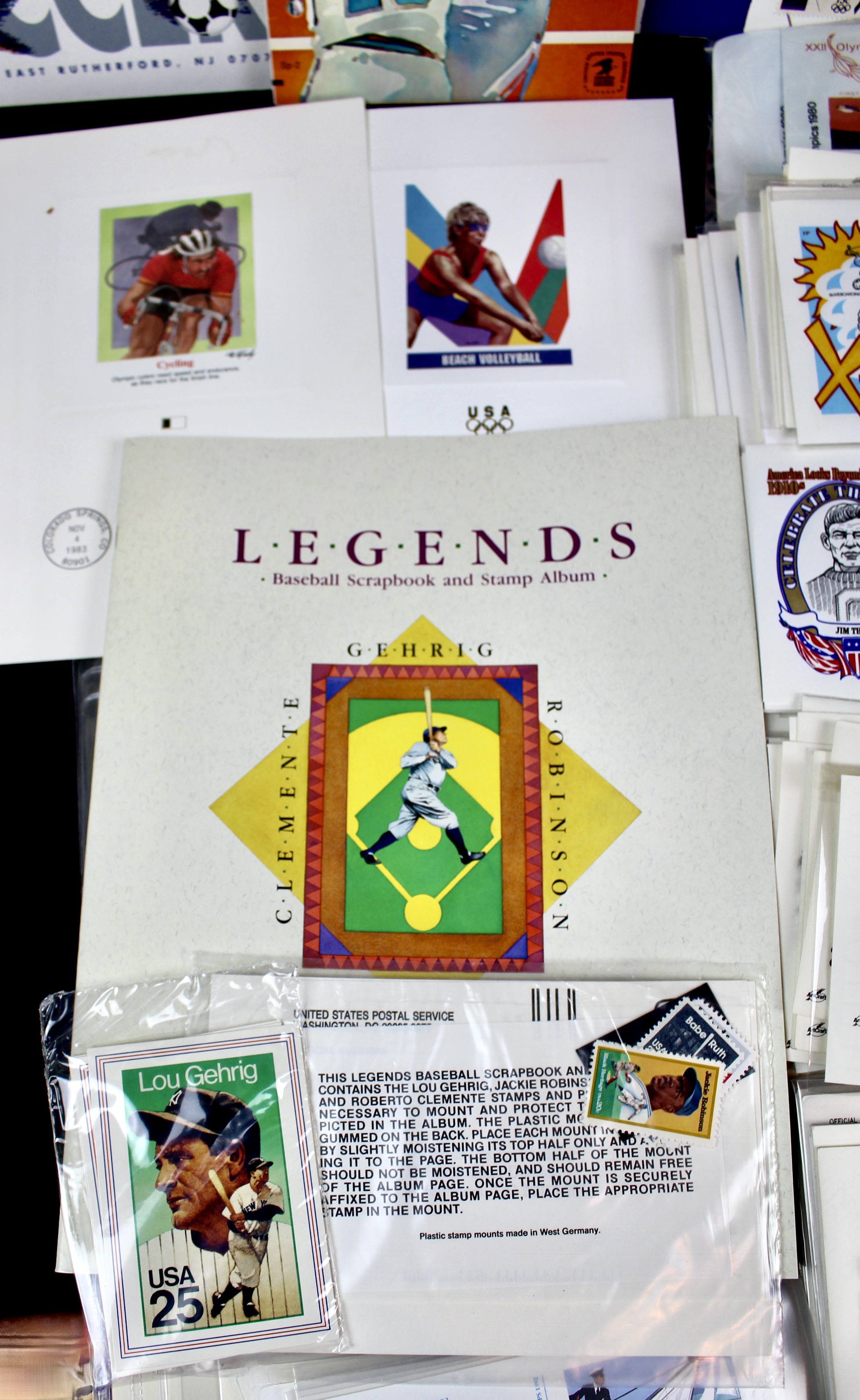 Giant U.S. Sports Postage Stamp and Covers Collection