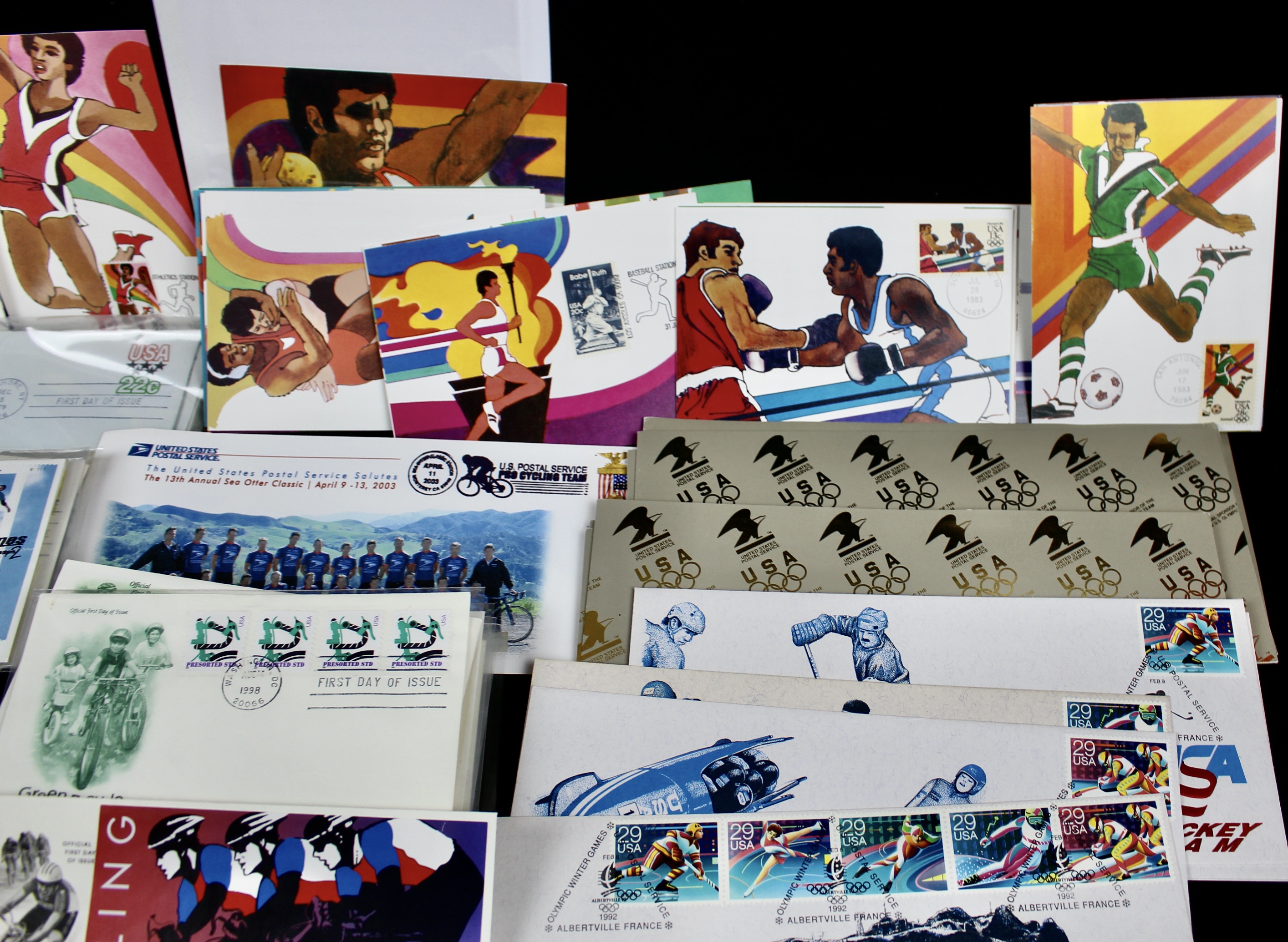Giant U.S. Sports Postage Stamp and Covers Collection