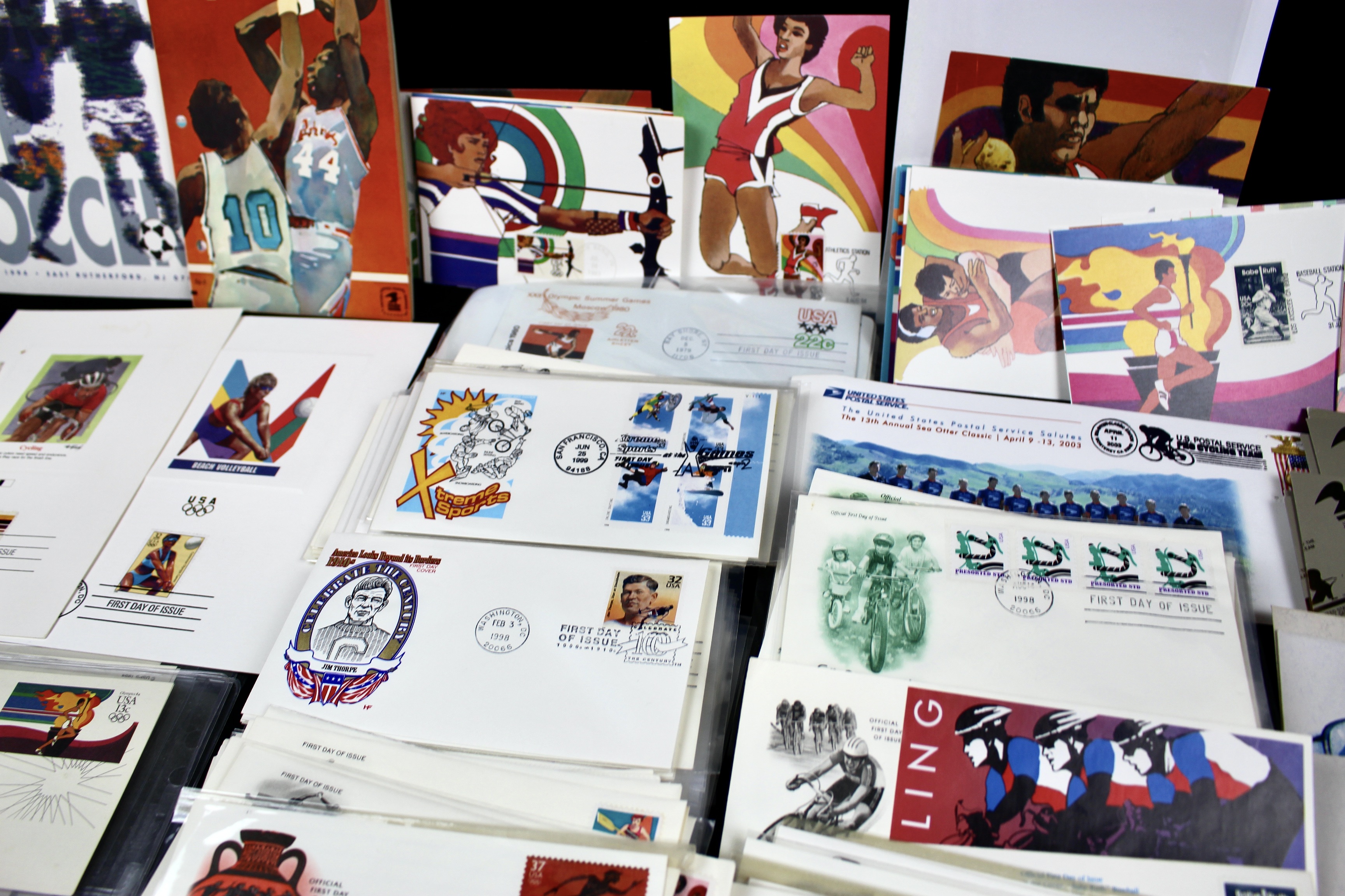 Giant U.S. Sports Postage Stamp and Covers Collection