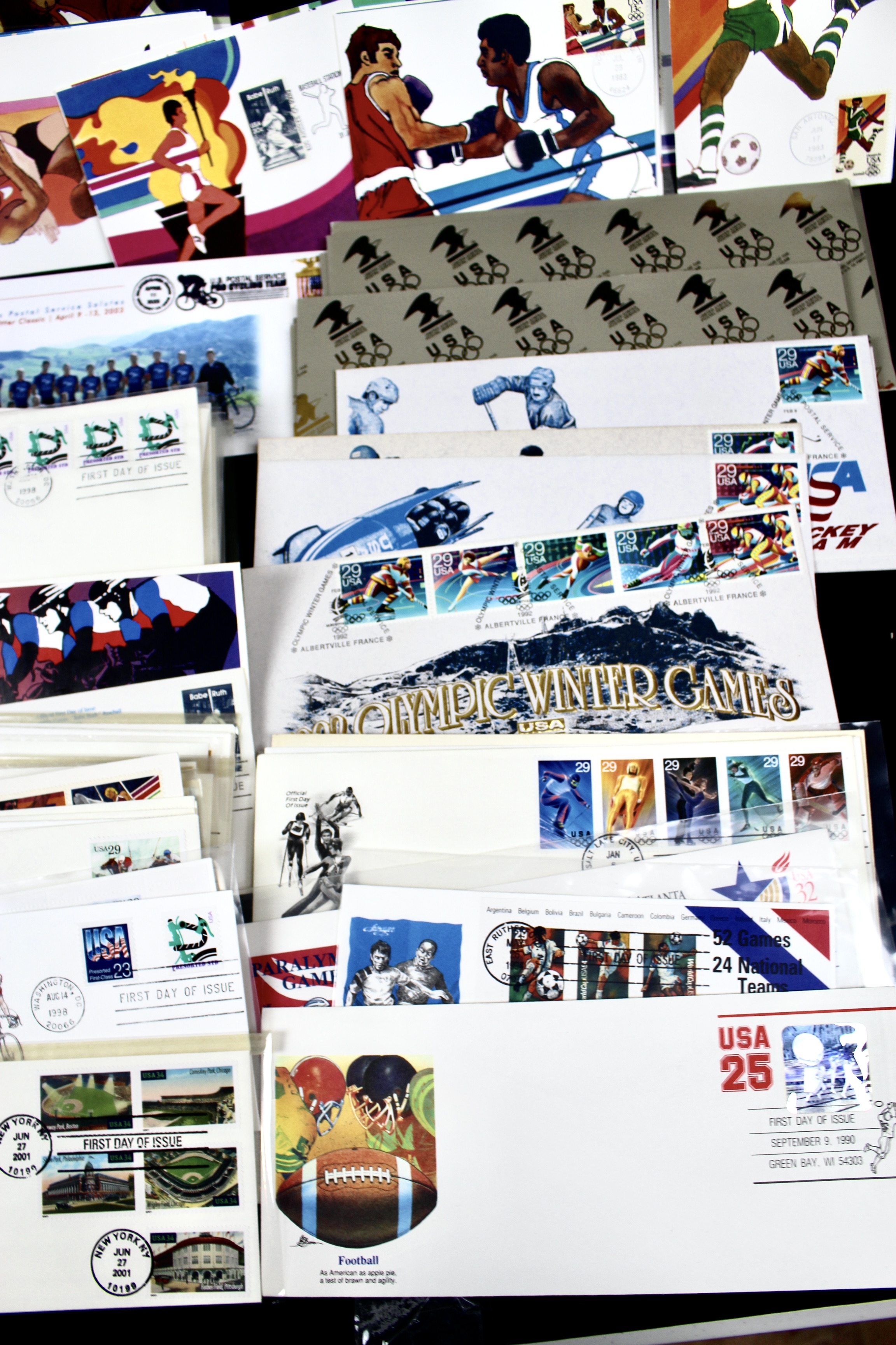 Giant U.S. Sports Postage Stamp and Covers Collection