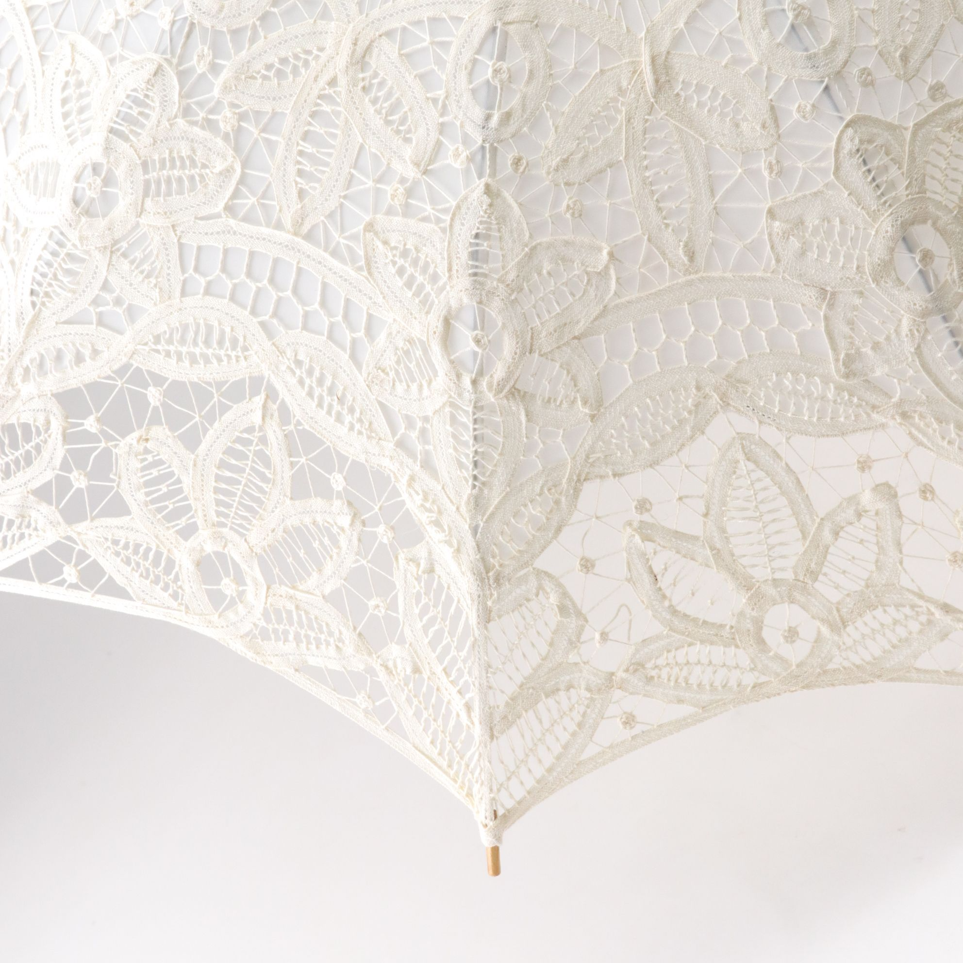 Pair of Embroidered Cotton Parasols