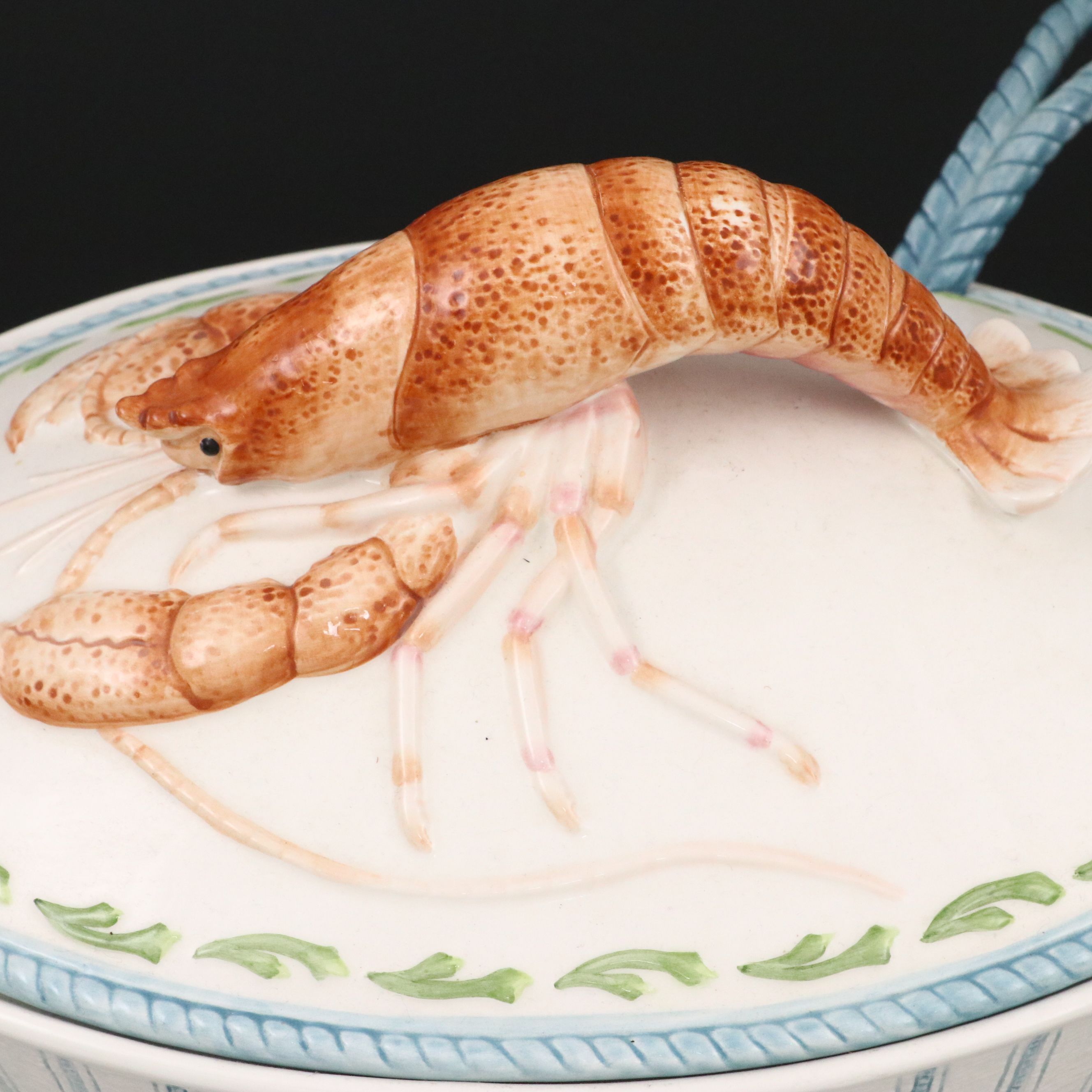 Fitz and Floyd "Seaboard" Porcelain Lobster Tureen
