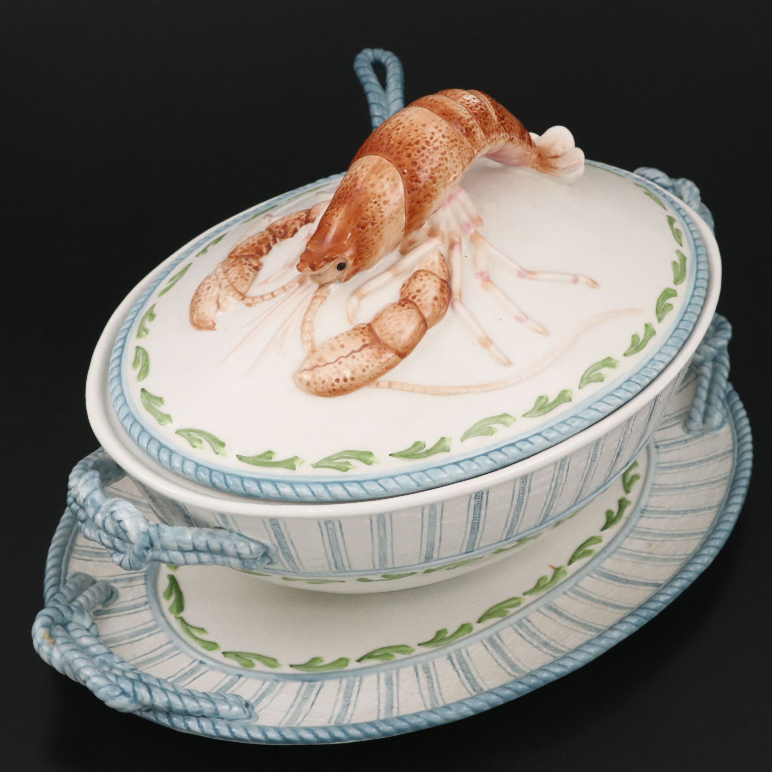 Fitz and Floyd "Seaboard" Porcelain Lobster Tureen
