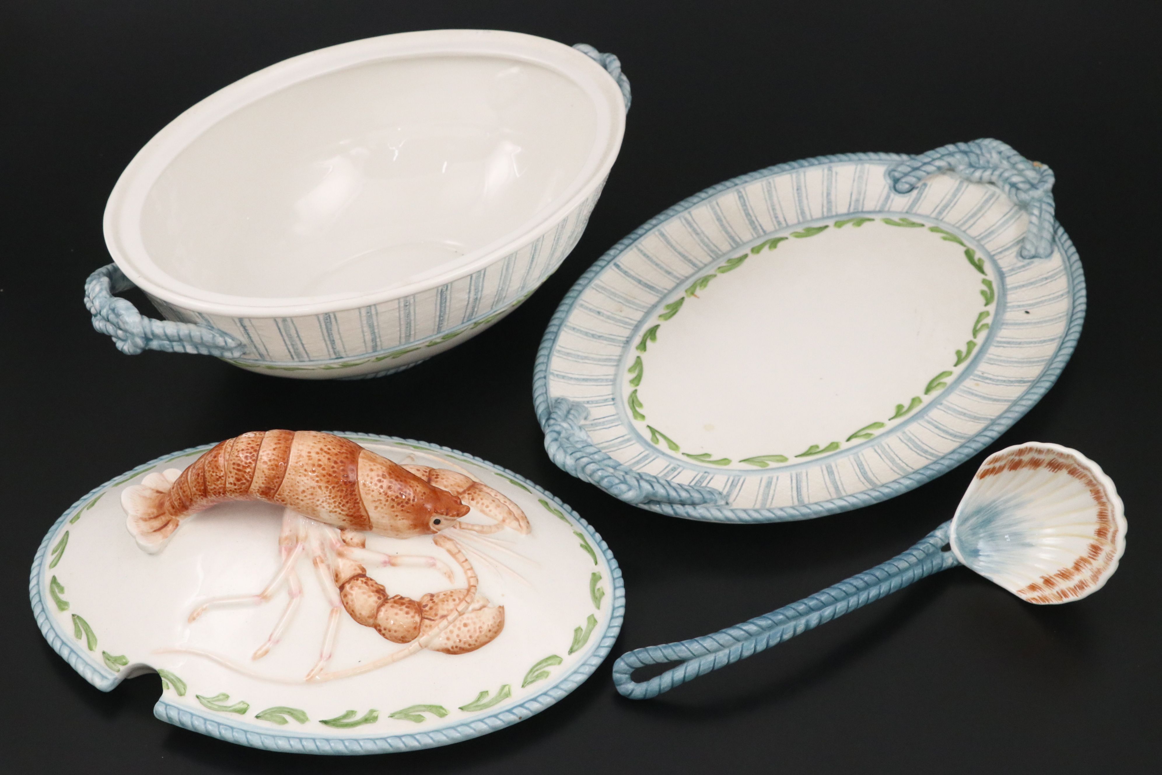 Fitz and Floyd "Seaboard" Porcelain Lobster Tureen