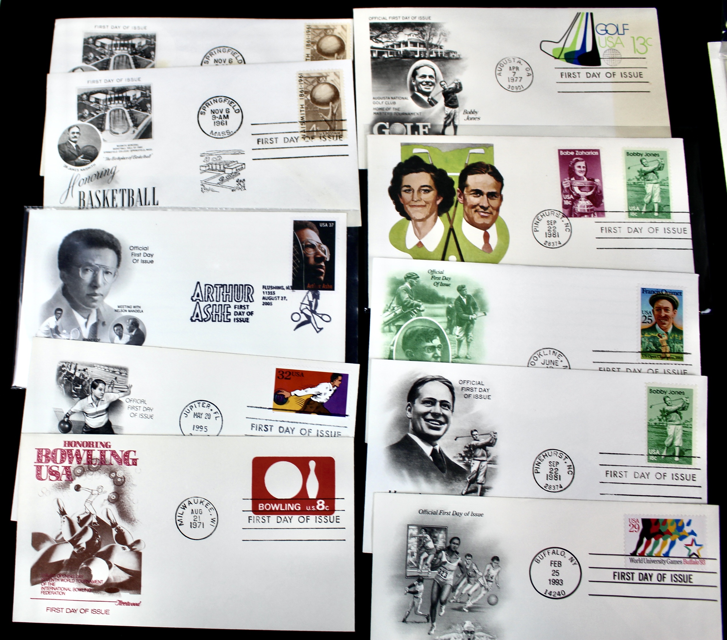 Giant U.S. Sports Postage Stamp and Covers Collection
